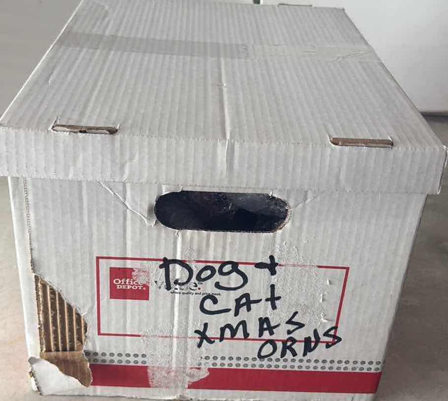 Photo 1 of CONTENTS OF BOX- DOG/CAT ORNAMENTS