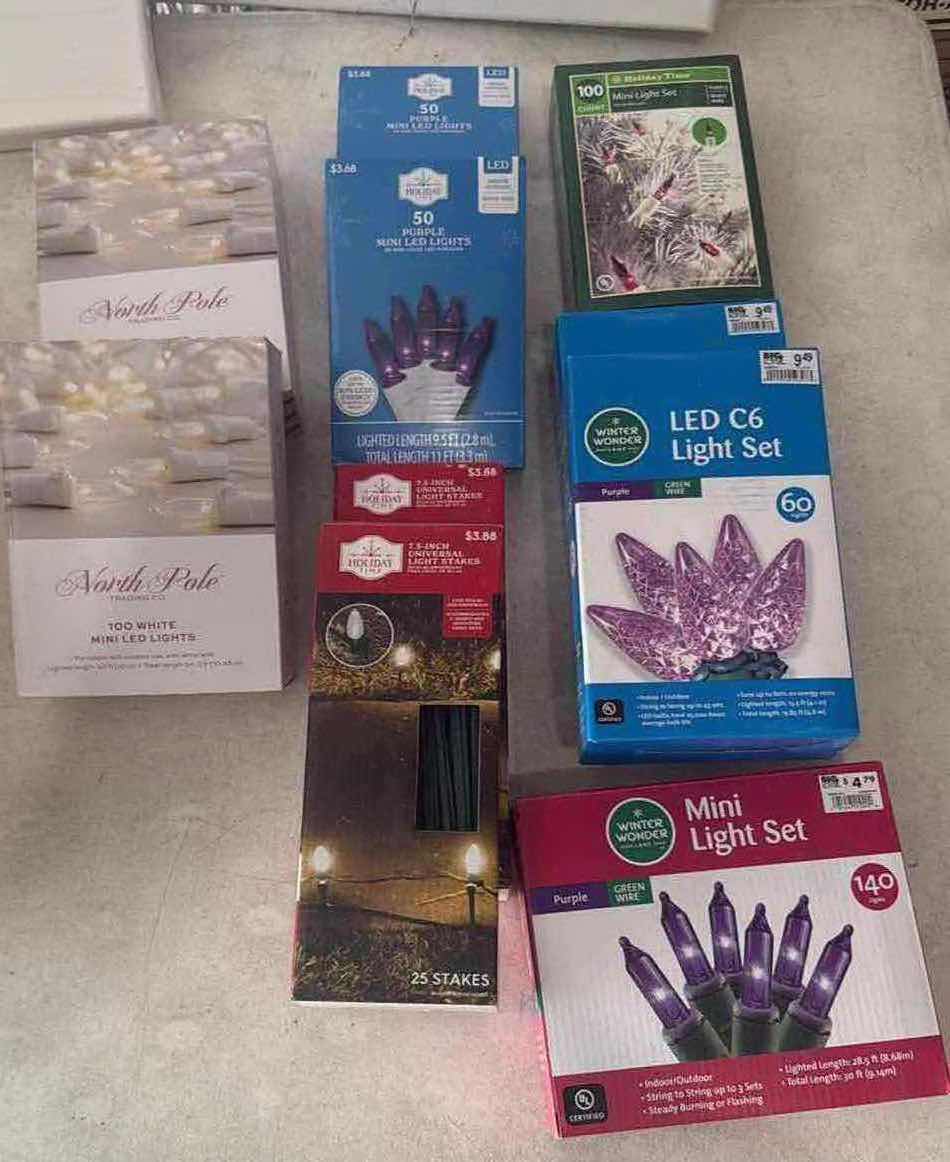 Photo 1 of CONTENTS OF BOX- HOLIDAY LIGHTS