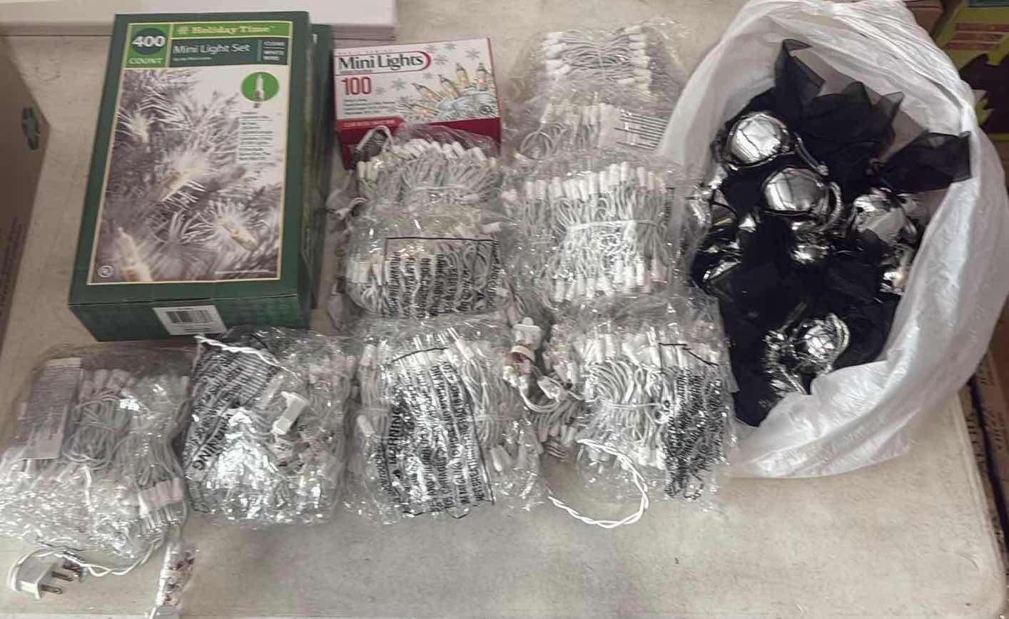 Photo 1 of CONTENTS OF BOX- HOLIDAY LIGHTS/JINGLE BELLS