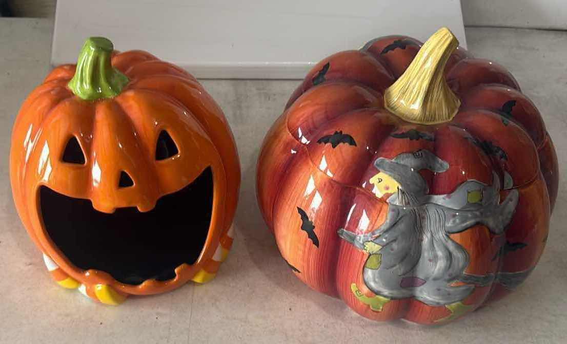 Photo 1 of 2-HALLOWEEN COOKIE JARS