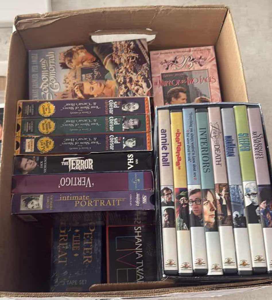 Photo 1 of CONTENTS OF BOX-VHS/STAR-TREK MAGAZINE/