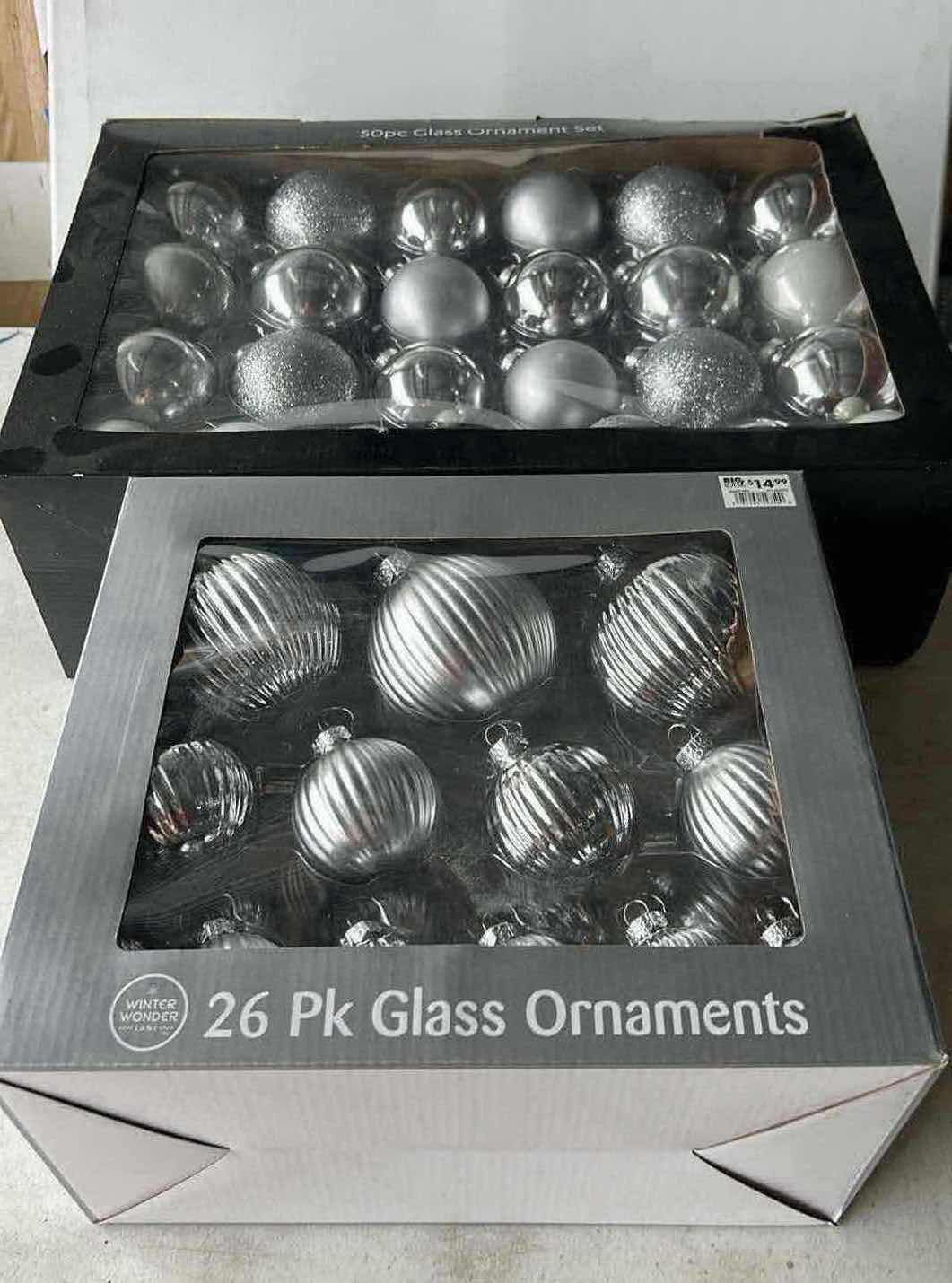 Photo 1 of NEW SILVER-TONE CHRISTMAS ORNAMENTS
