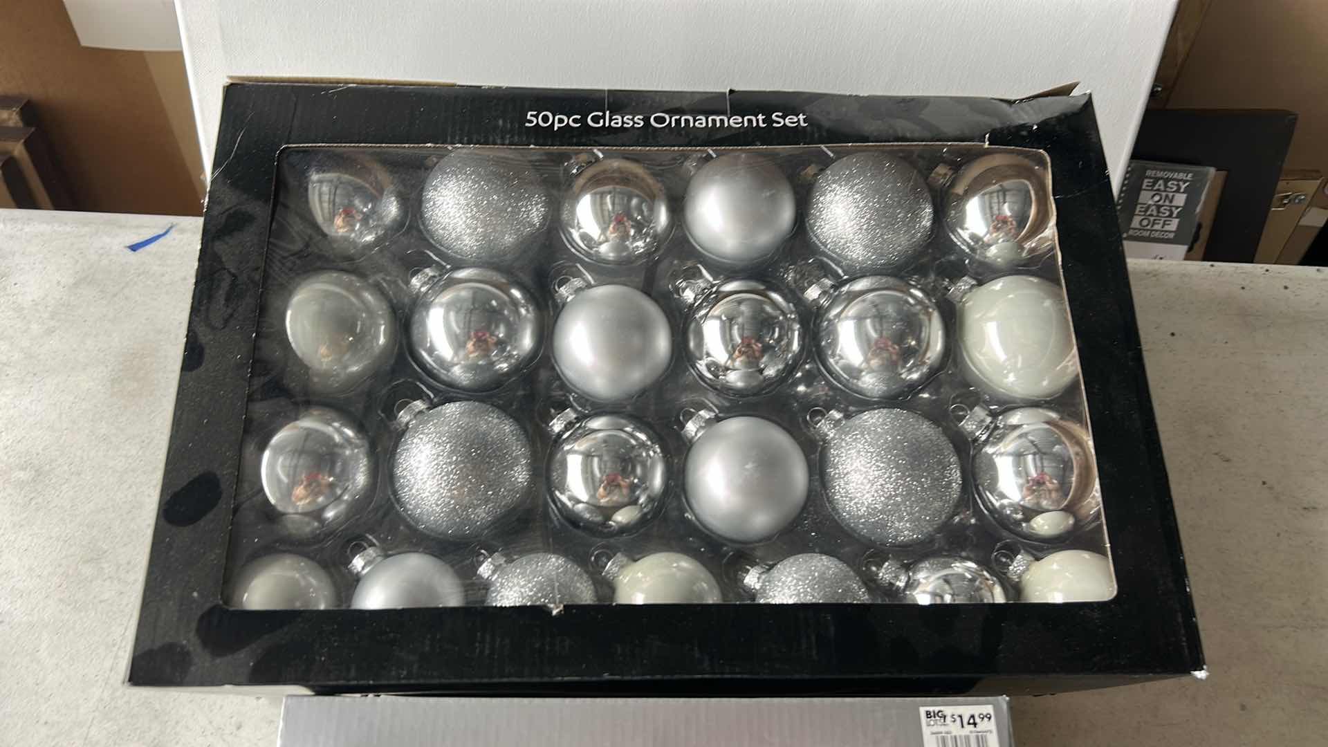 Photo 1 of NEW SILVER-TONE CHRISTMAS ORNAMENTS