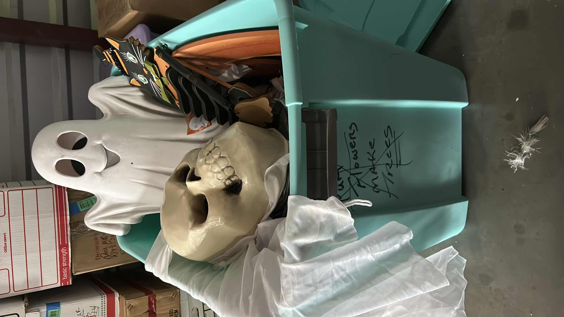 Photo 1 of CONTENTS OF TOTE-HALLOWEEN DECORATIONS (TOTE INCLUDED)