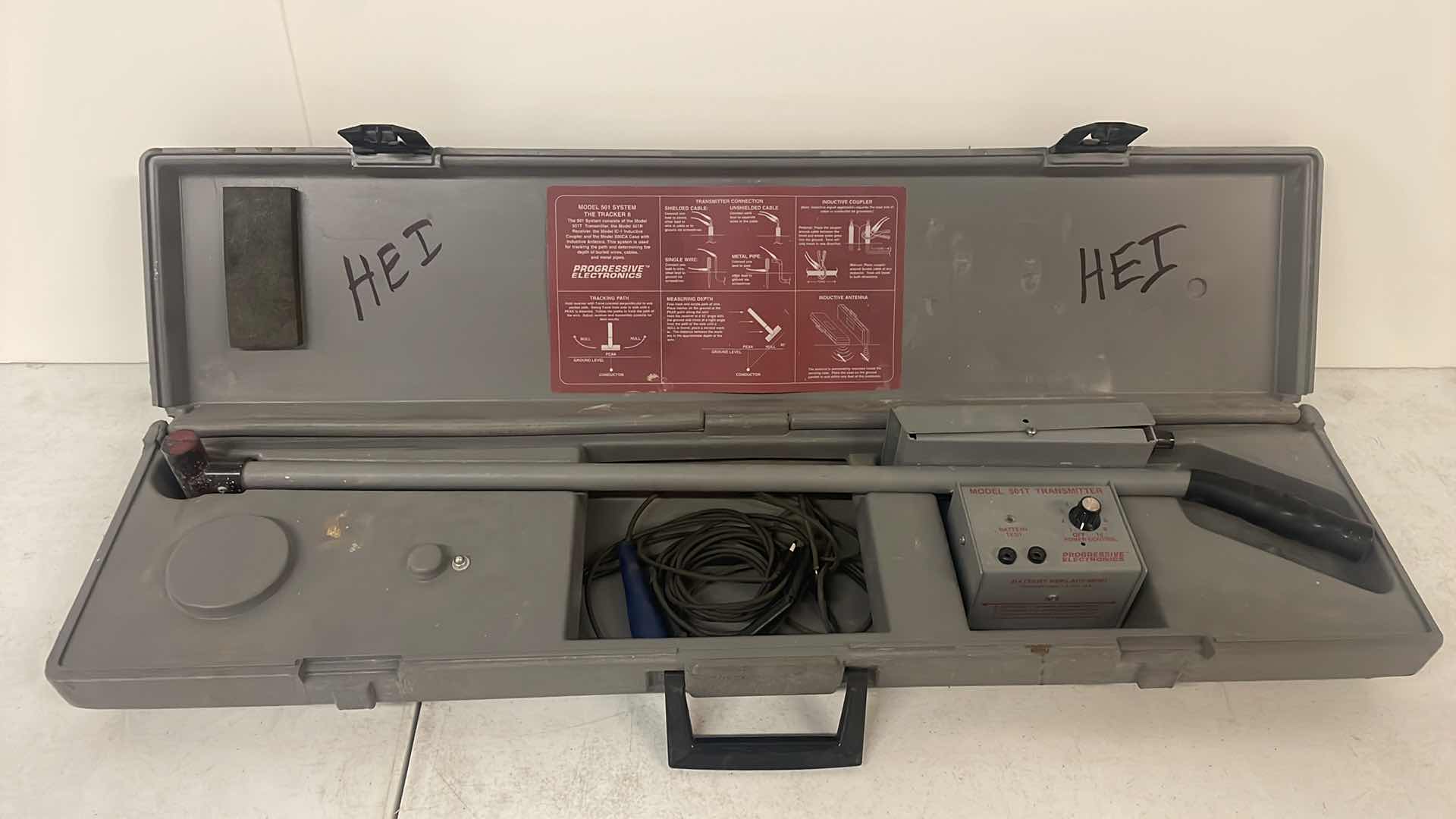 Photo 1 of PROGRESSIVE ELECTRONICS MODEL 501 TRACKER II CABLE LOCATING SYSTEM