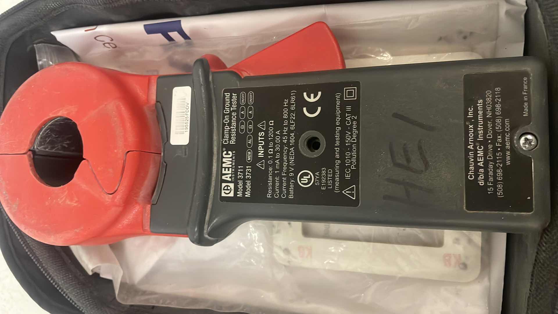 Photo 1 of AEMC GROUND TESTER MODEL 3711