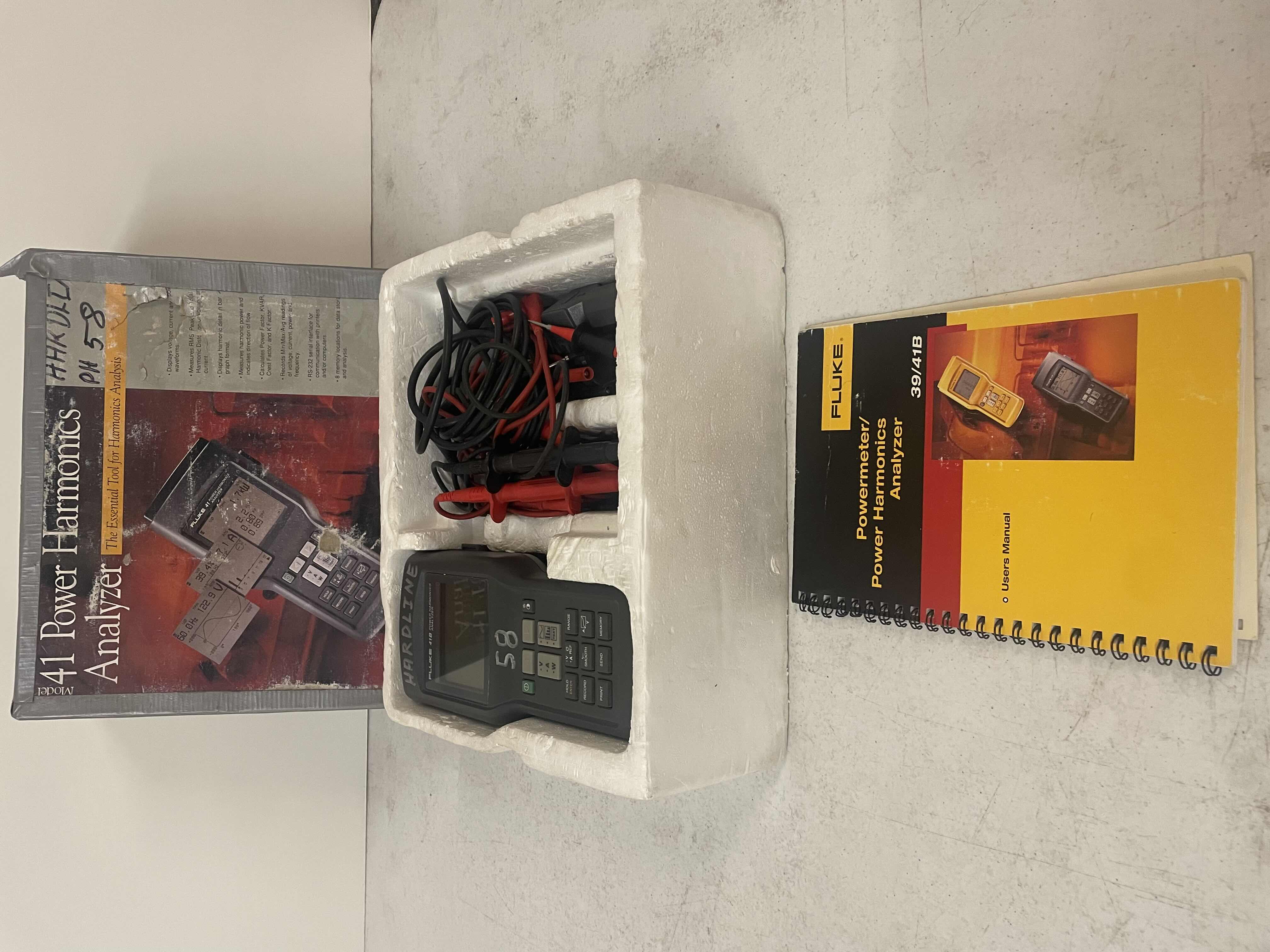 Photo 1 of FLUKE 41B POWER HARMONICS ANALYZER