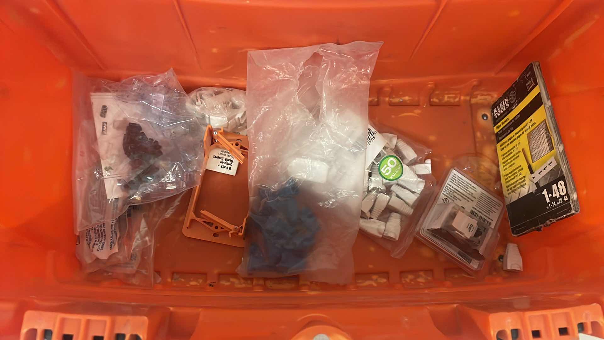 Photo 4 of KLEIN TOOLS RATCHETING CRIMPER/STRIPPER AND OTHER LOW VOLTAGE ITEMS IN HARD CARRYING CASE