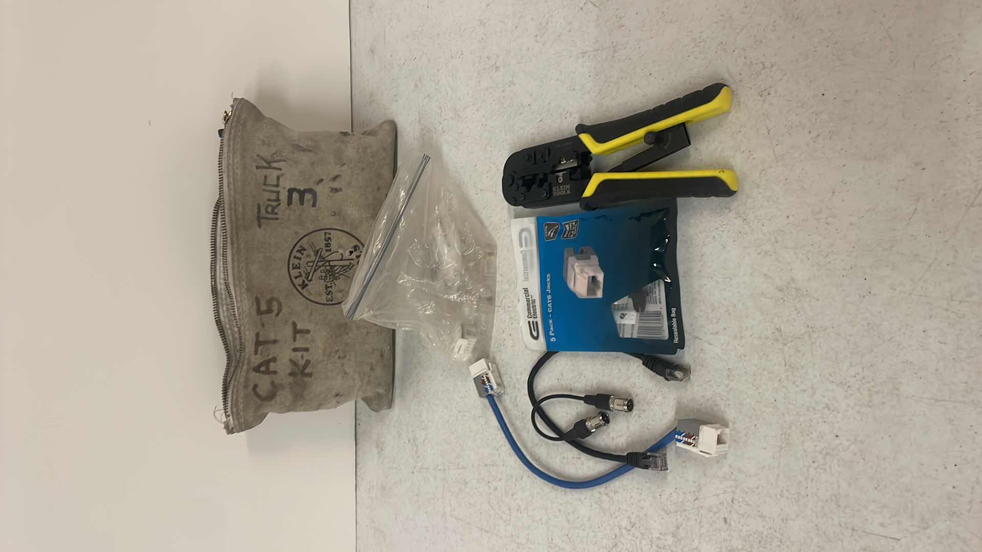 Photo 1 of KLEIN TOOLS RATCHETING CRIMPER/STRIPPER & KLEIN TOOLS BAG