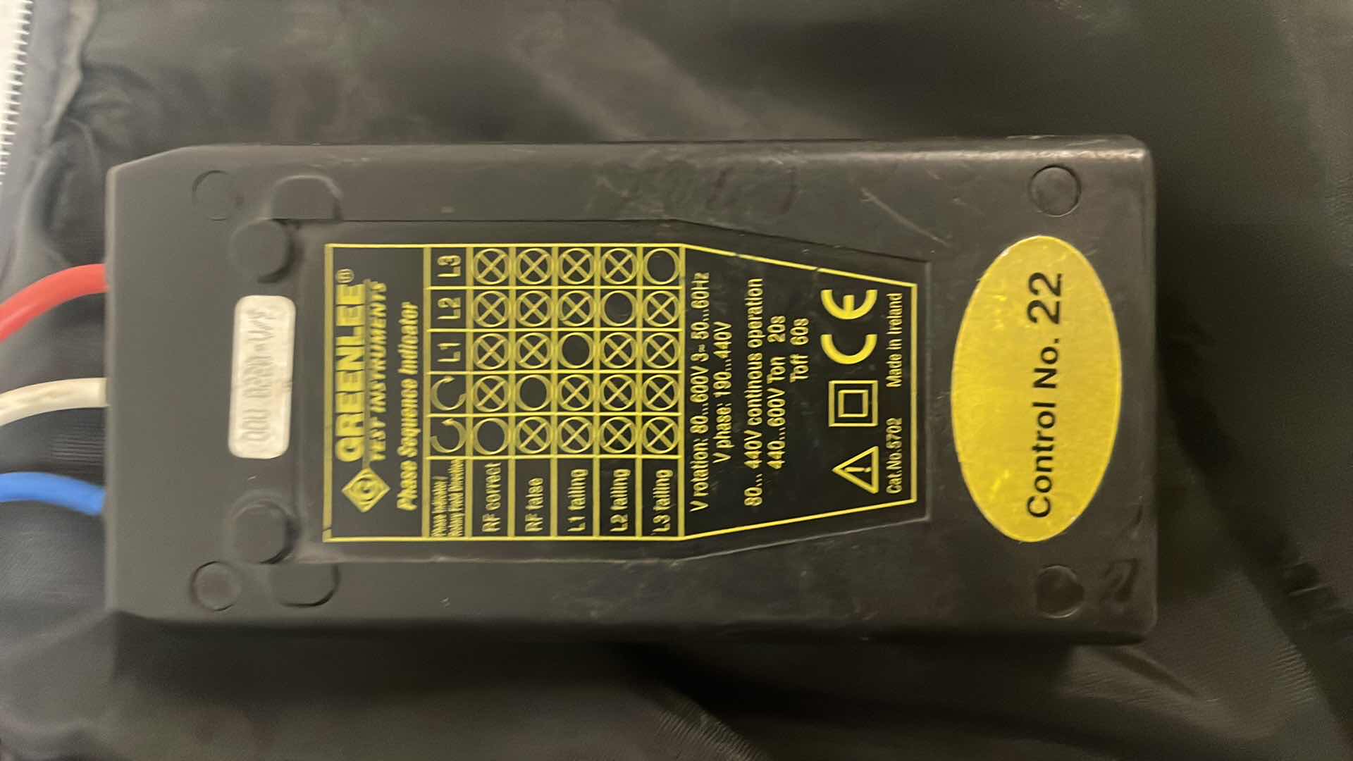 Photo 1 of GREENLEE PHASE SEQUENCE INDICATOR 5702