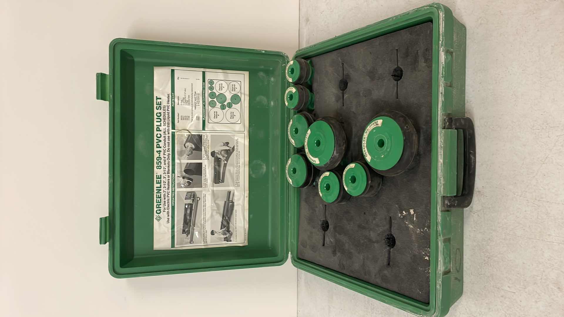 Photo 1 of GREENLEE 859-4 PVC PLUG SET