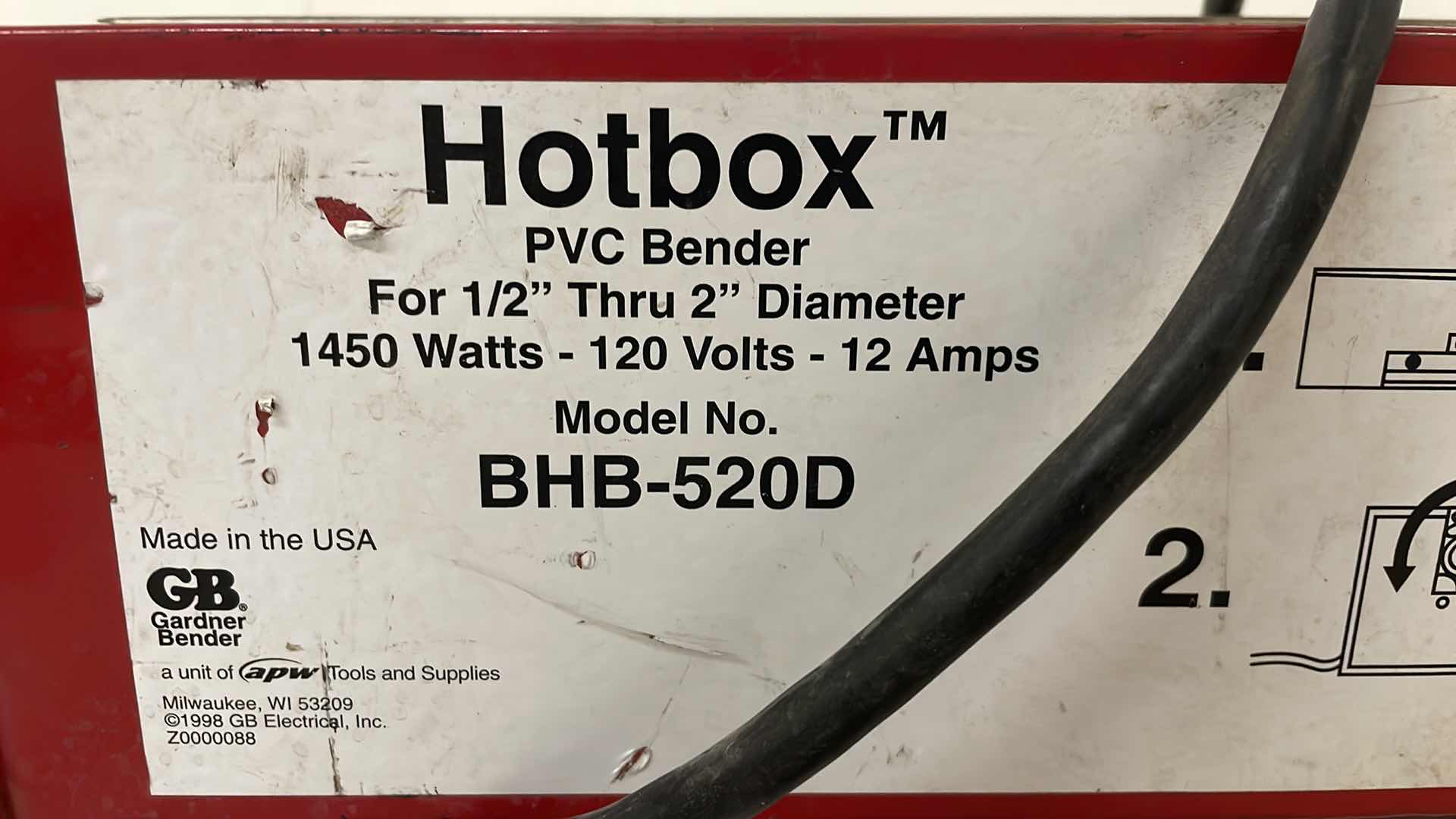 Photo 1 of PVC BENDER MODEL BHB-520D