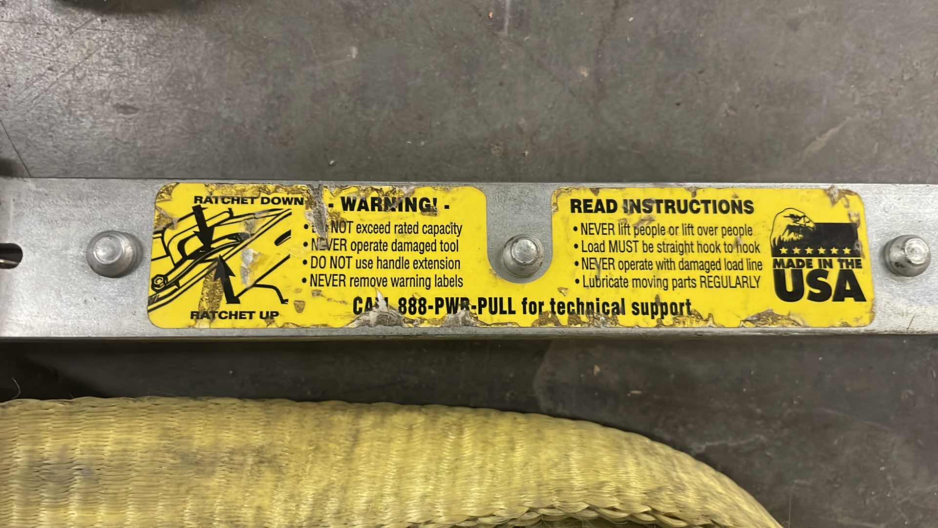 Photo 4 of MAASDAM 25 FT. 1 TON STRAP PULLER WS-25 (2)