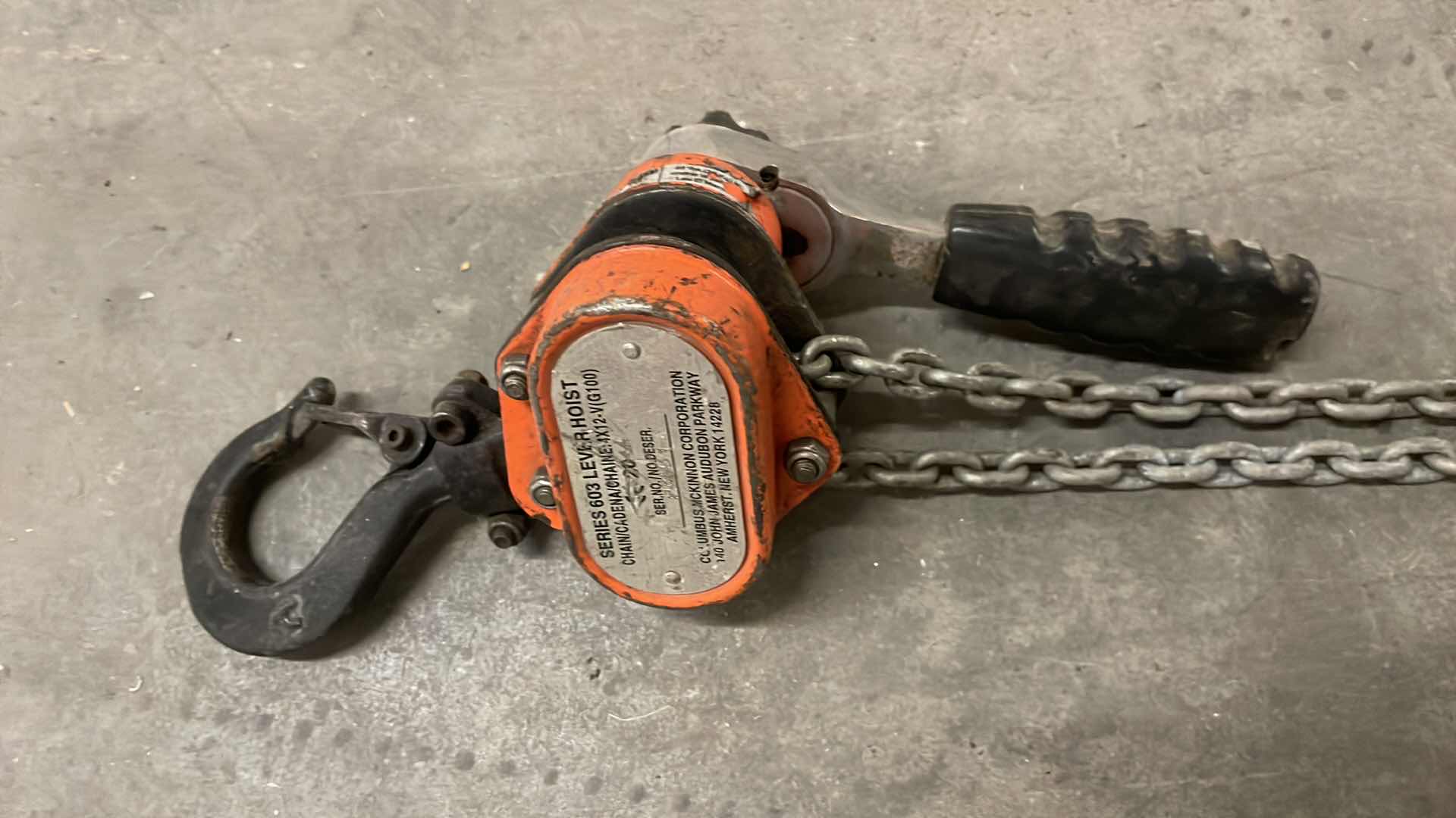 Photo 1 of 603 SERIES MINI-RATCHET LEVER HOIST WITH 10' LIFT