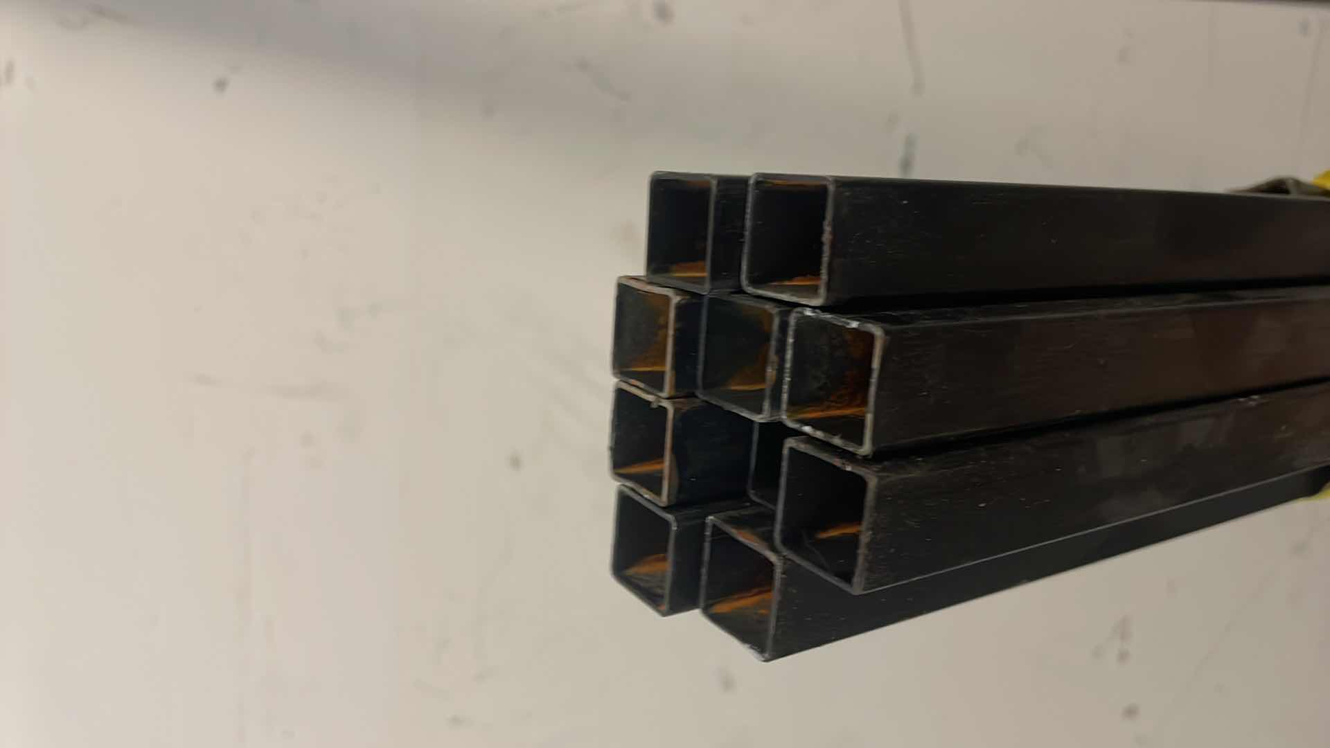 Photo 1 of STEINER CANVAS WELDING CURTAIN(6)  6’ X 8’ WITH FRAMING PIECES UNKNOWN IF ALL ARE COMPLETE