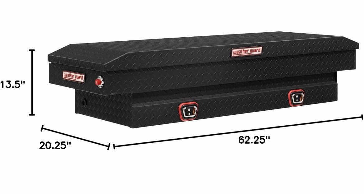 Photo 1 of WEATHER GUARD
MODEL 154-52-03 SADDLE BOX, ALUMINUM, COMPACT, TEXTURED MATTE BLACK, 6.0 CU FT