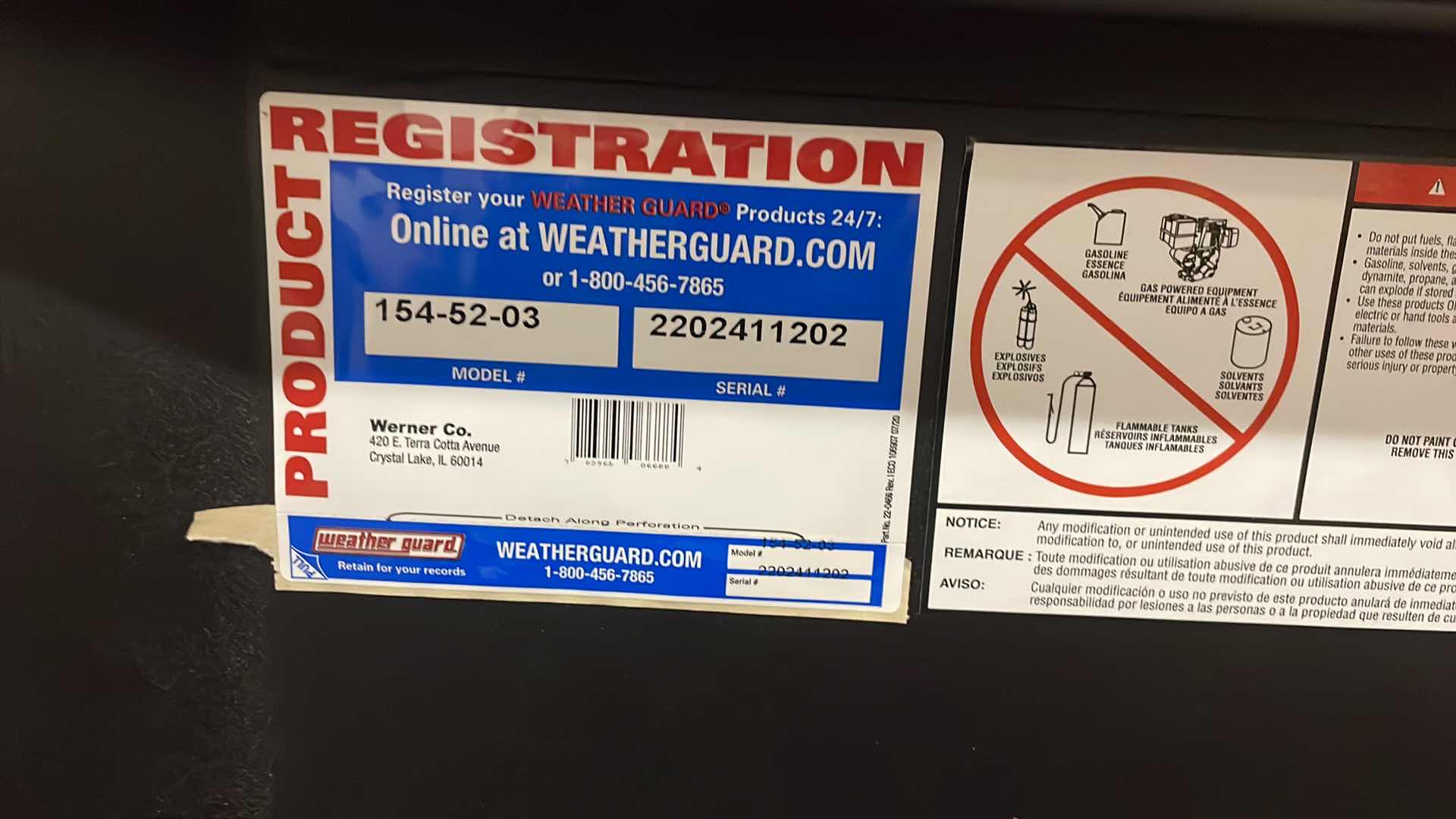 Photo 5 of WEATHER GUARD
MODEL 154-52-03 SADDLE BOX, ALUMINUM, COMPACT, TEXTURED MATTE BLACK, 6.0 CU FT