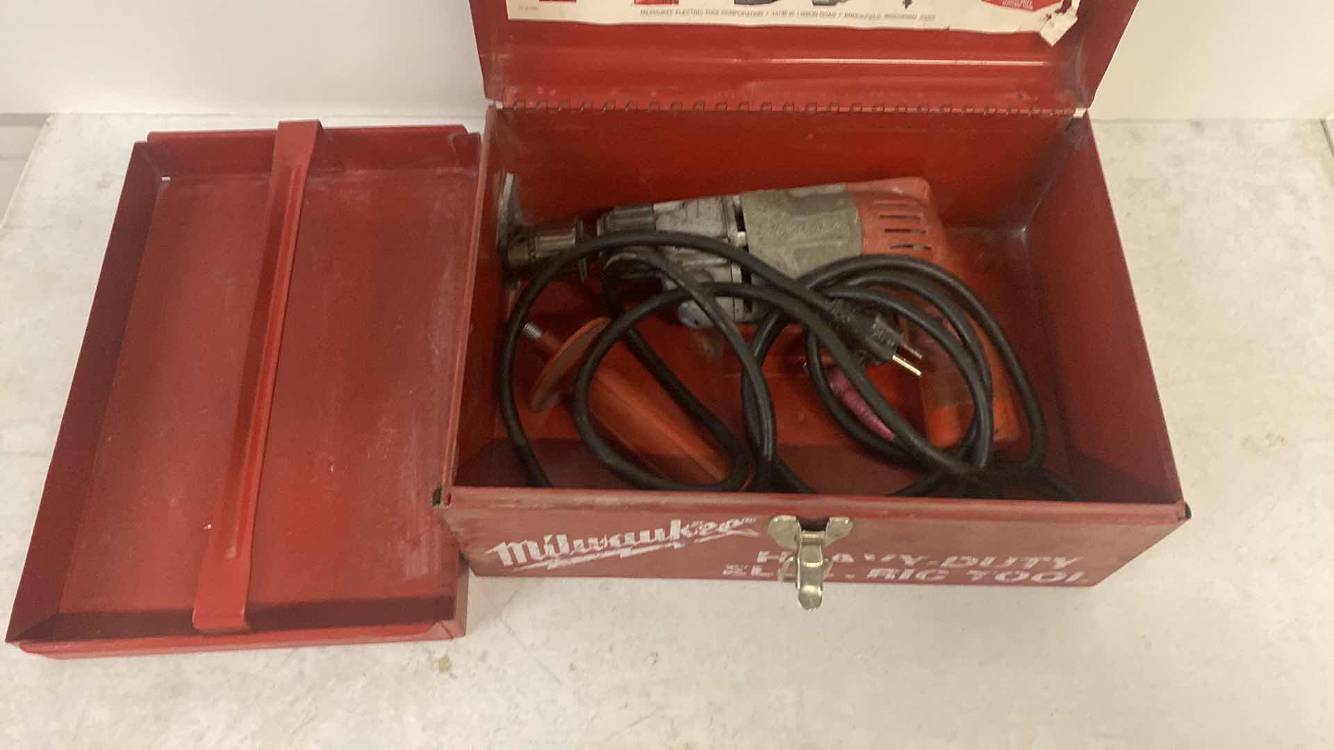 Photo 1 of MILWAUKEE HEAVY-DUTY ELECTRIC HAMMER DRILL CORDED