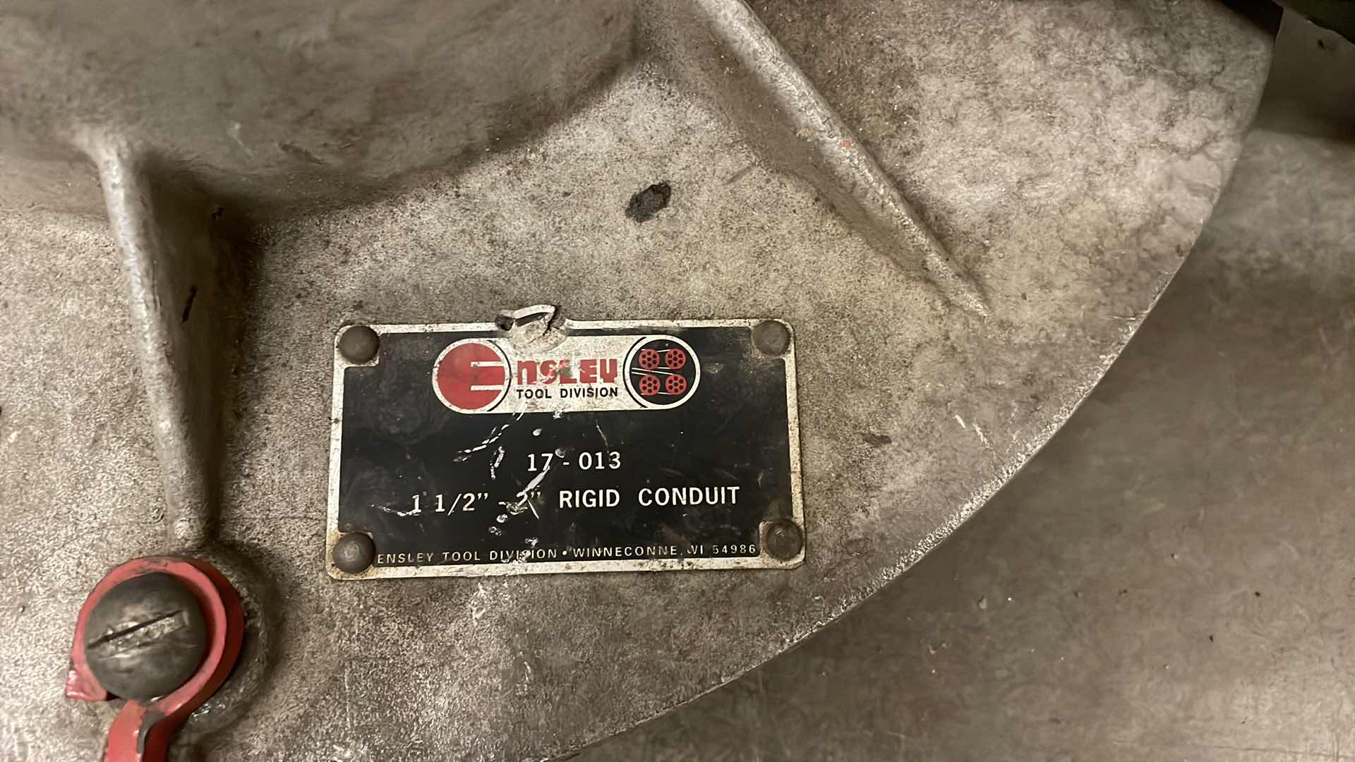 Photo 3 of ENSLEY SERIES 666 1/2-2 PIPE BENDER CONDUIT TUBING TUBE ELECTRIC 115V. 1/2”-1-1/4” DIE 1-1/2”-2” DIE