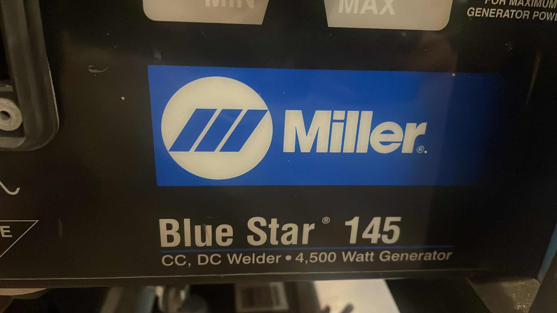 Photo 1 of MILLER BLUE STAR 145 DX WELDER/GENERATOR WITH CABLES UNKNOWN CONDITION OF ALL THE CABLES 302 HOURS