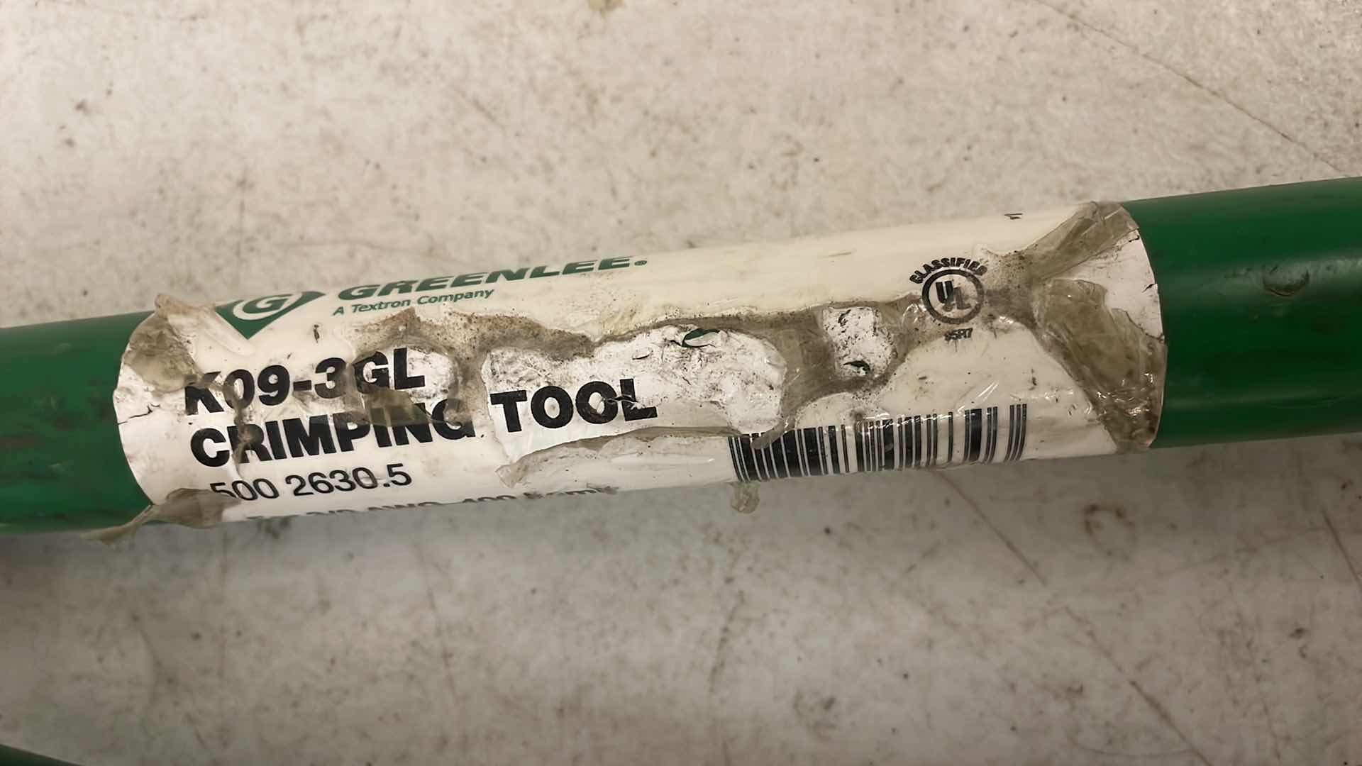 Photo 1 of GREENLEE K09-3GL 25.5" 3/0 AWG TO 400 MCM COPPER CRIMPING TOOL