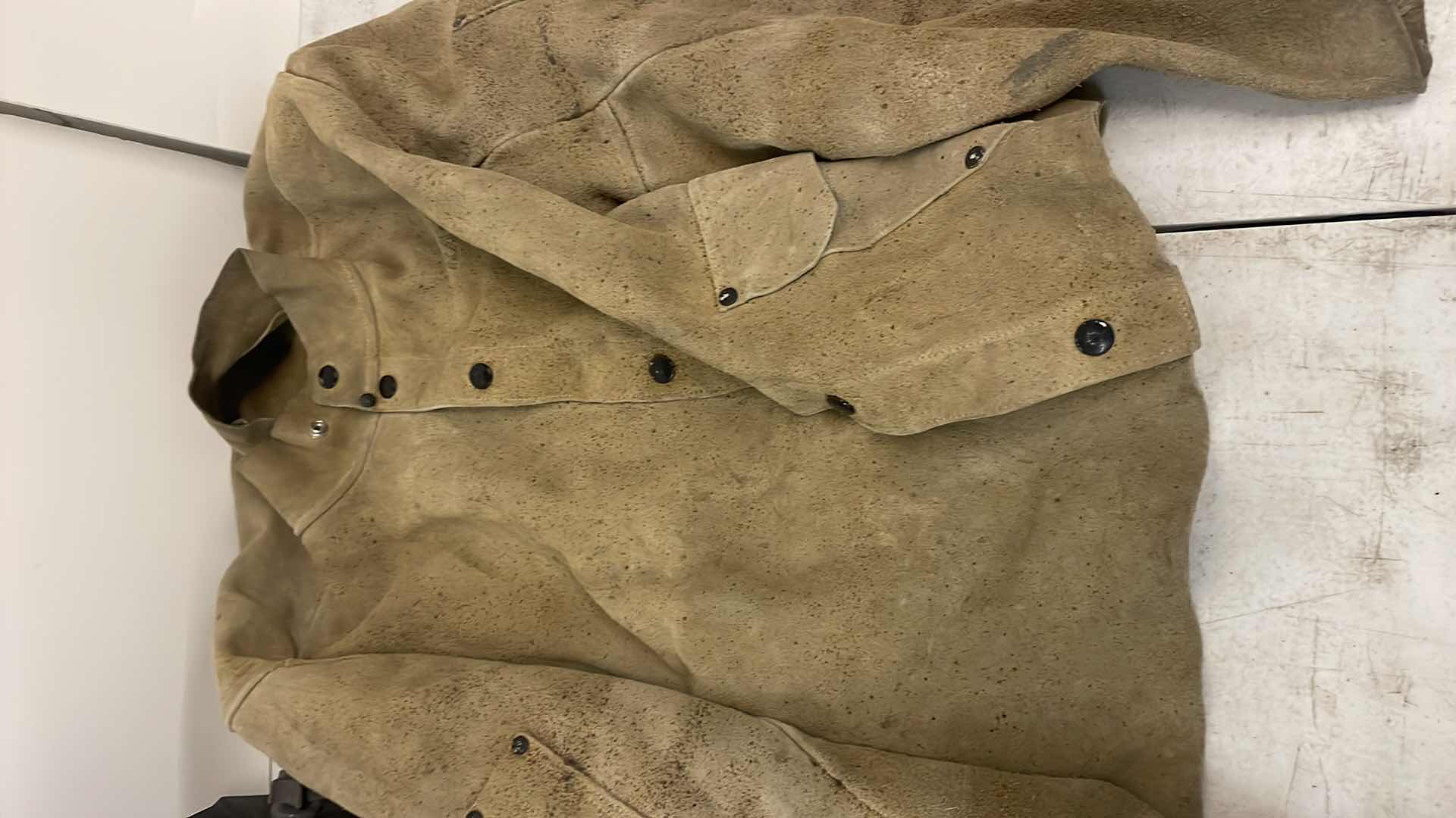 Photo 1 of WELDING HELMETS GLOVES AND RADNOR XL LEATHER JACKET