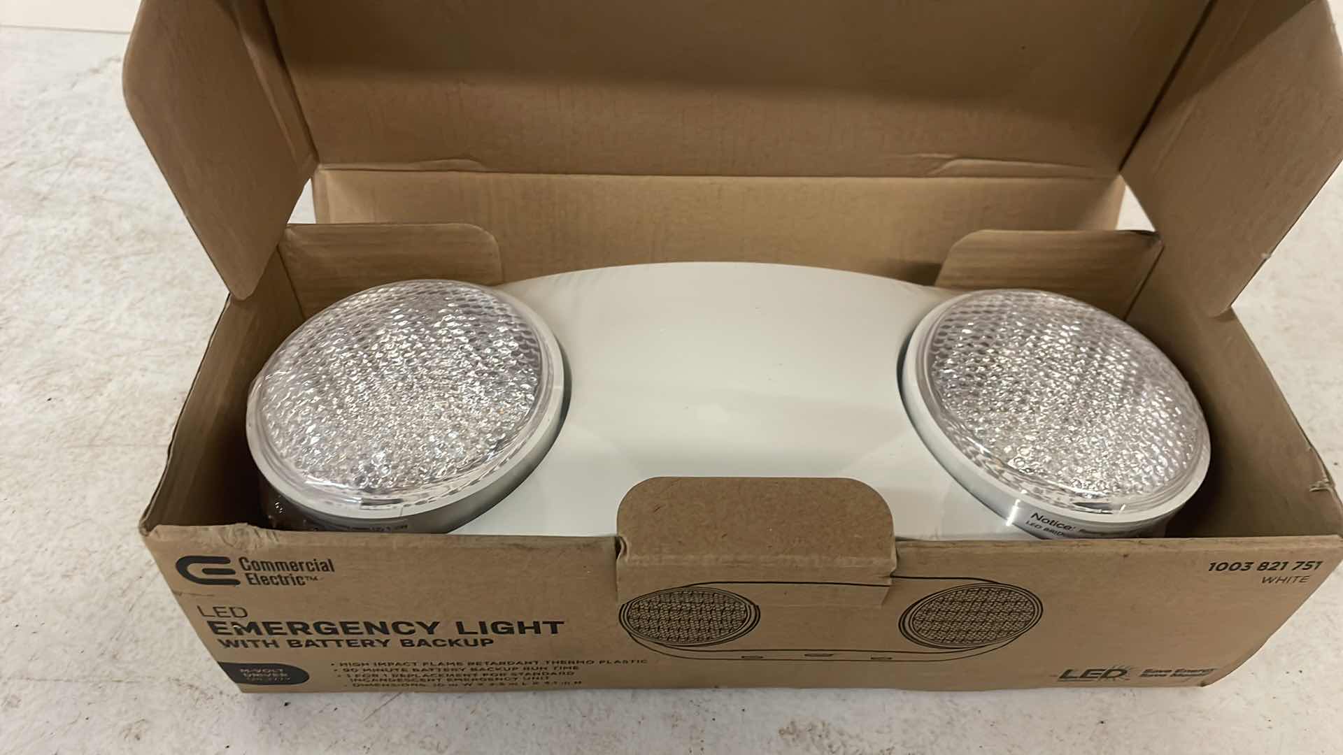 Photo 2 of LED EMERGENCY LIGHT WITH BATTERY BACKUP