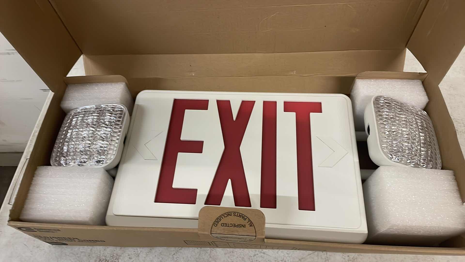 Photo 2 of LED RED/GREEN
EXIT SIGN COMBO WITH BATTERY BACKUP