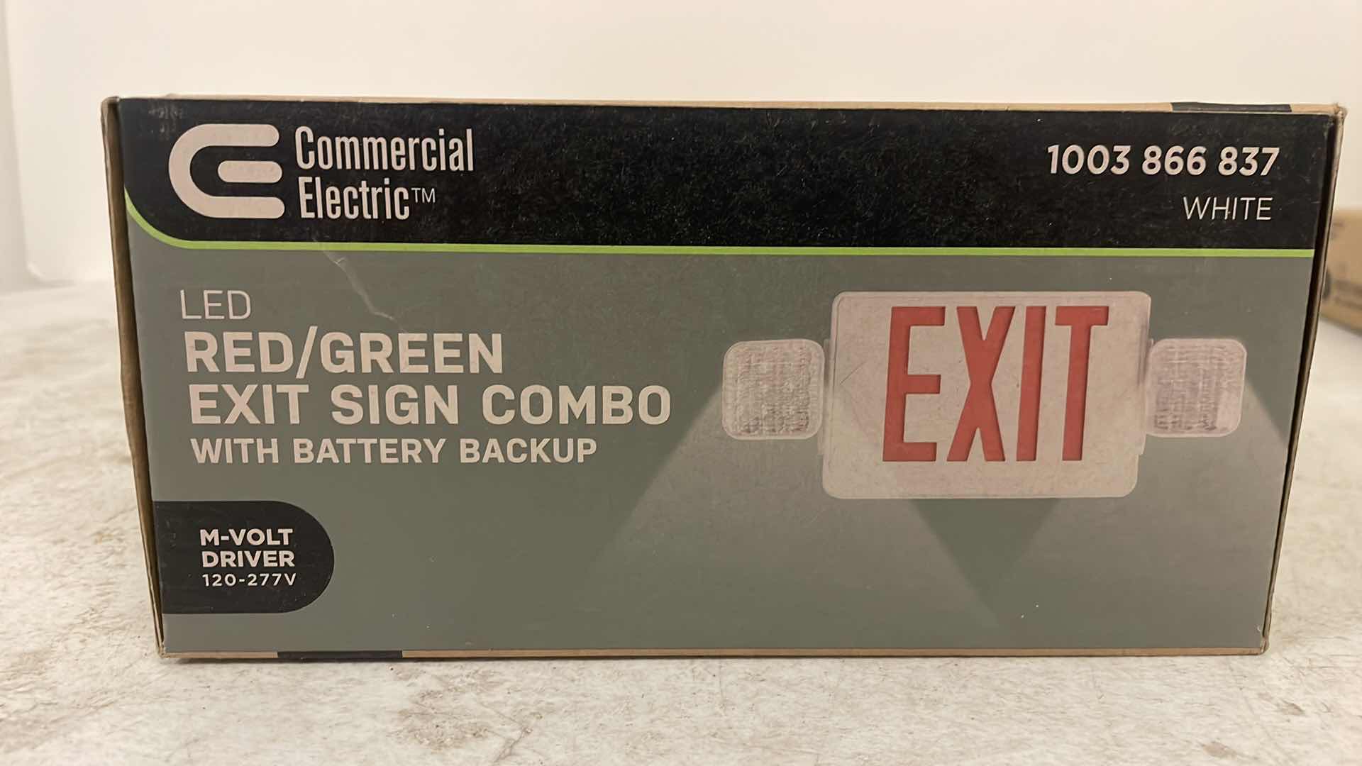 Photo 1 of LED RED/GREEN
EXIT SIGN COMBO WITH BATTERY BACKUP