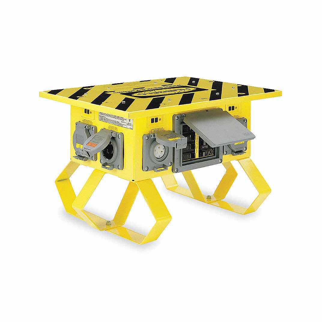 Photo 1 of HUBBELL WIRING DEVICE-KELLEMS POWER DISTRIBUTION BOX: SINGLE PHASE, 50 AMP 120/240V AC, 8 OUTLETS SPIDER BOX SBSB1A