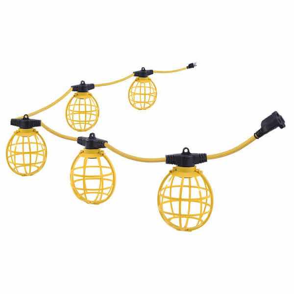 Photo 1 of 50 FT. 5-SOCKET STRING CAGED WORK LIGHTS