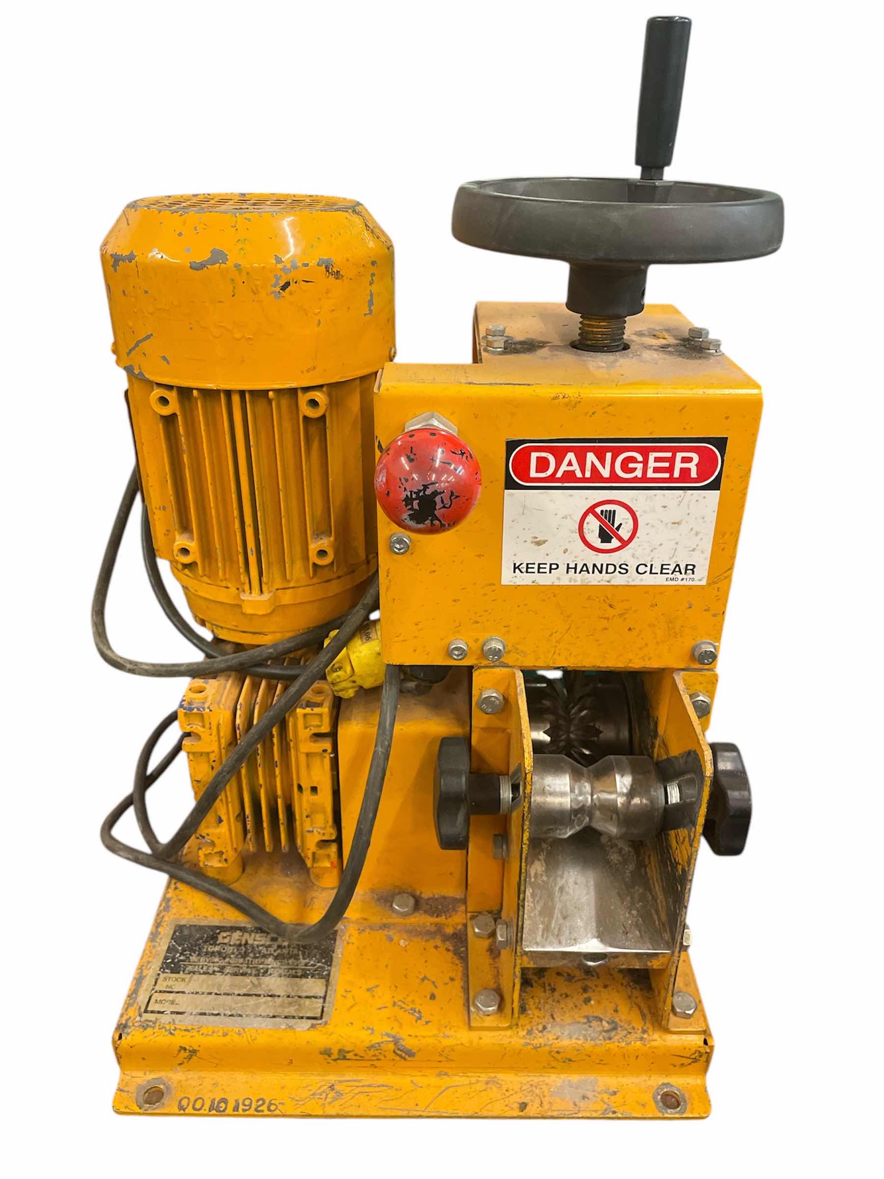 Photo 1 of GENESCO COPPER / ALUMINUM WIRE CABLE, TABLETOP STRIPPER MACHINE , CSX001