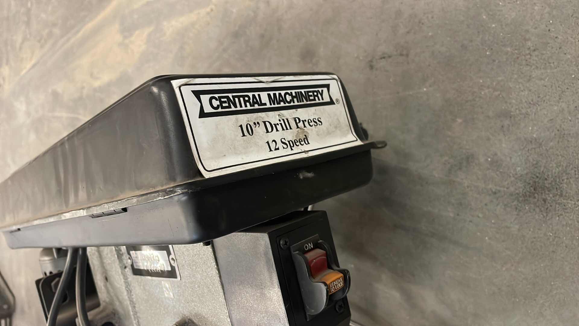 Photo 1 of CENTRAL MACHINERY 10” DRILL PRESS 12 SPEED BENCH MODEL