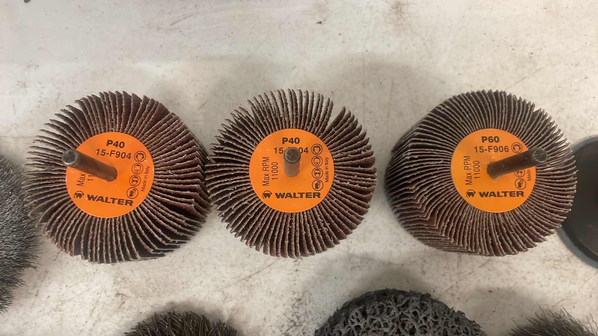 Photo 1 of FLAP WHEELS AND WIRE WHEEL BRUSHES