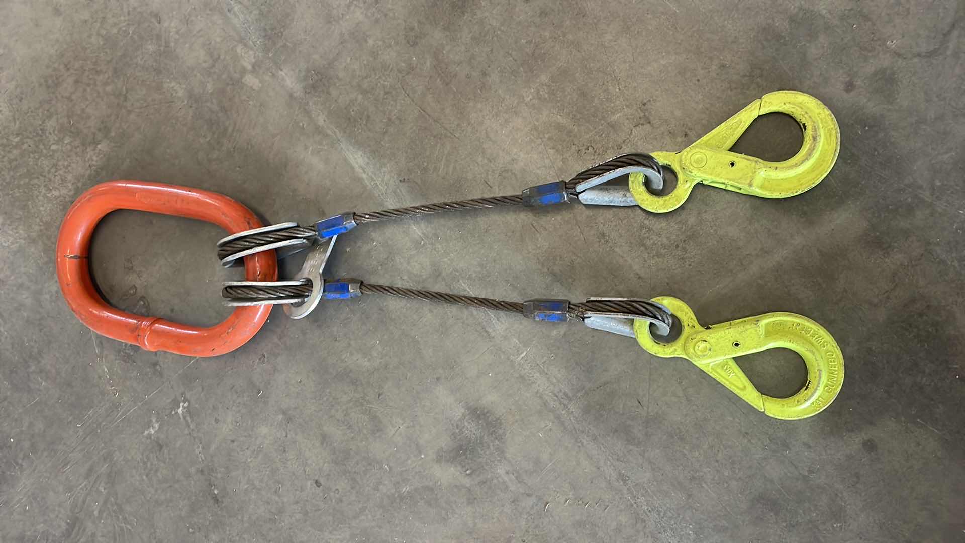 Photo 1 of 2-LEG BRIDLE 16” WIRE ROPE SLING WLL 5000
