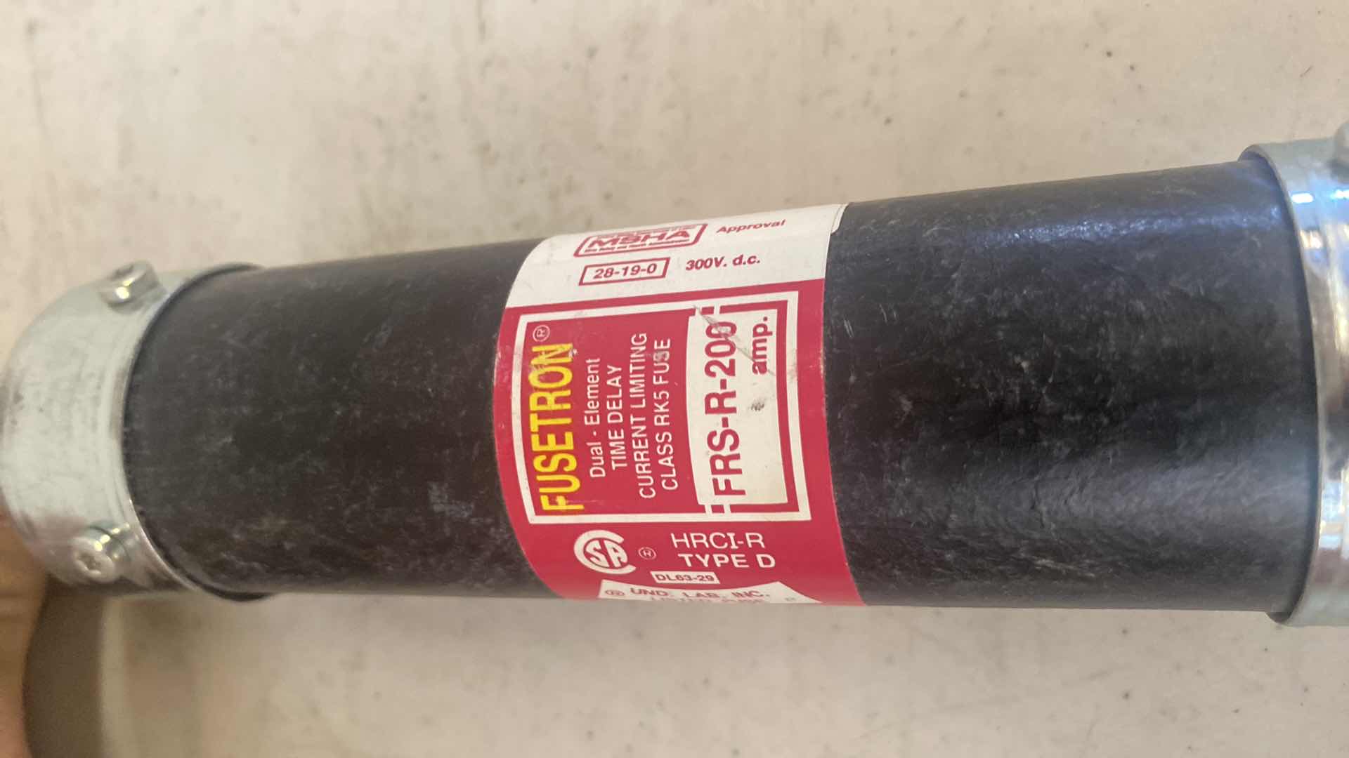 Photo 1 of FUSETRON DUAL ELEMENT TIME DELAY FUSE TYPE D