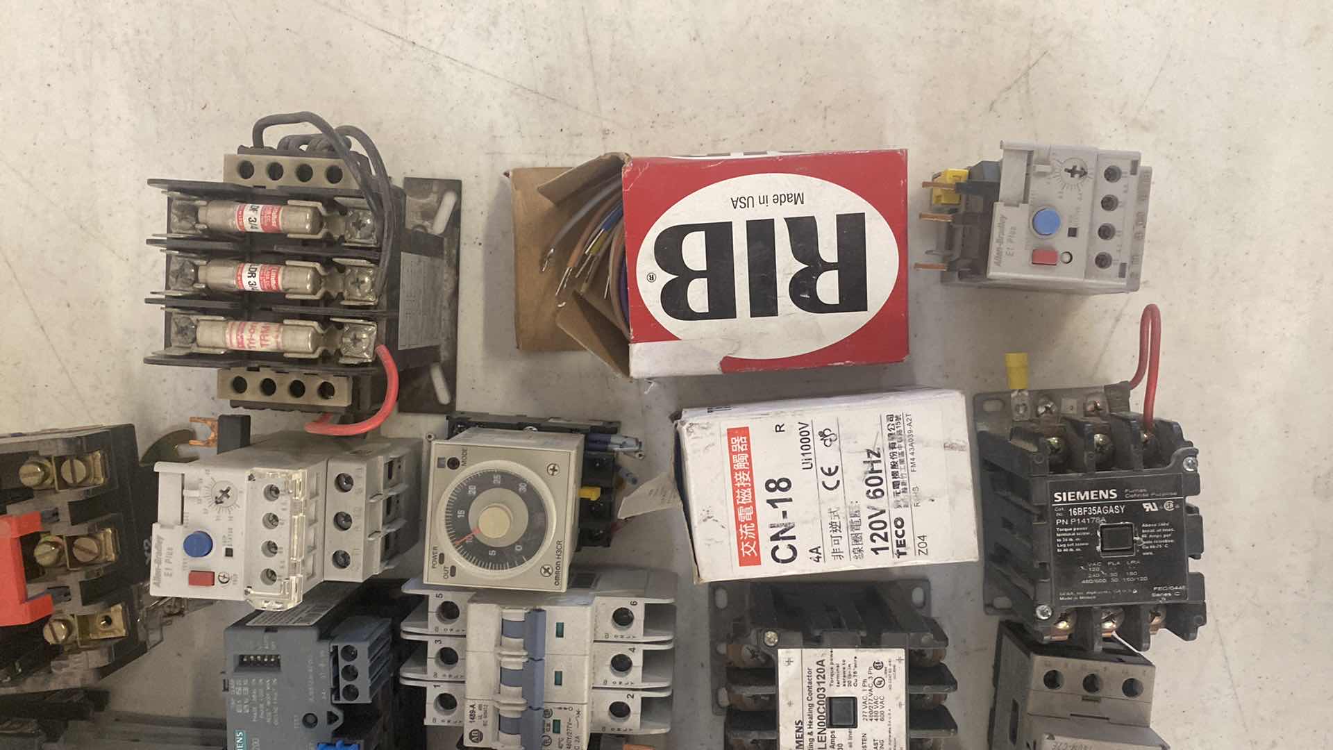 Photo 1 of ASSORTED MOTOR CONTROLS AND RELAYS