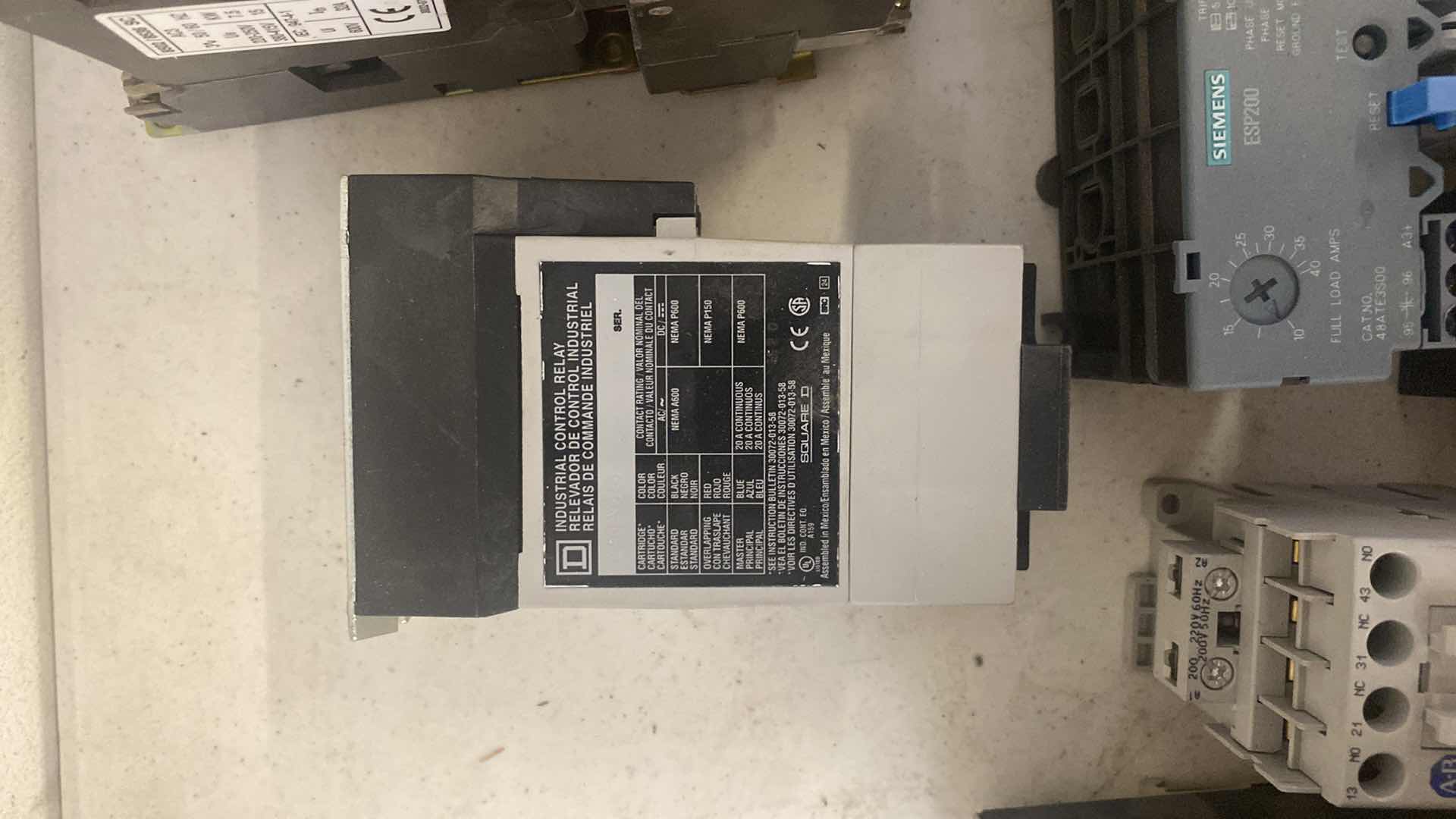 Photo 5 of ASSORTED MOTOR CONTROLS AND RELAYS