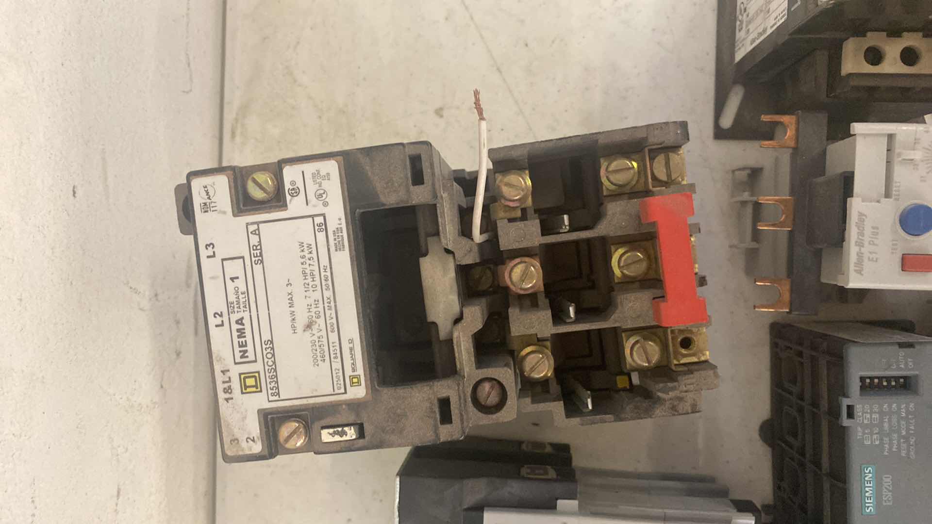 Photo 6 of ASSORTED MOTOR CONTROLS AND RELAYS