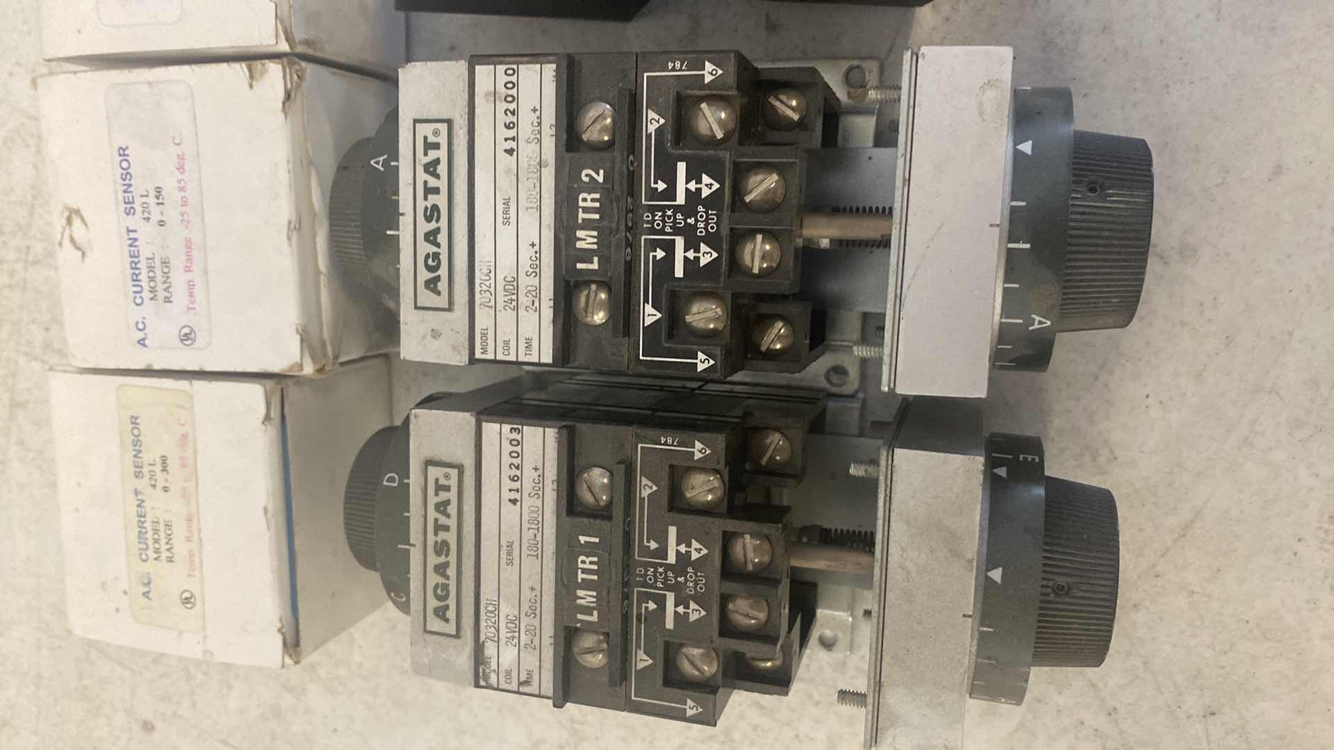 Photo 1 of CURRENT SENSORS (3) TIME DELAY RELAY (2) AGASTAT