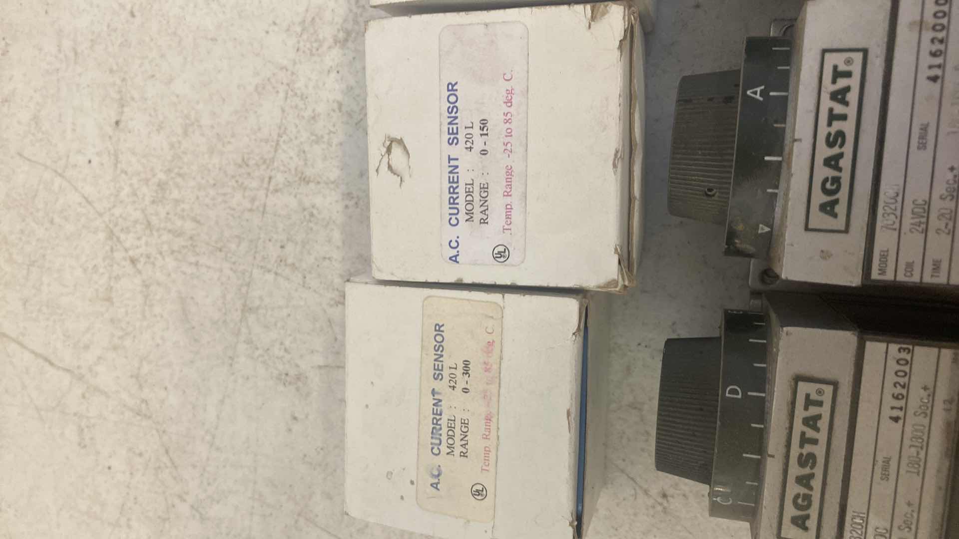 Photo 1 of CURRENT SENSORS (3) TIME DELAY RELAY (2) AGASTAT