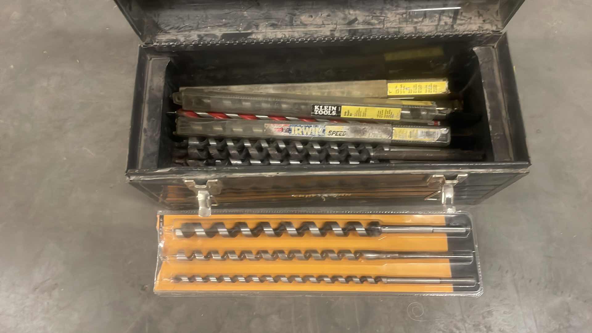 Photo 1 of CRAFTSMAN TOOL BOX WITH AUGER BITS