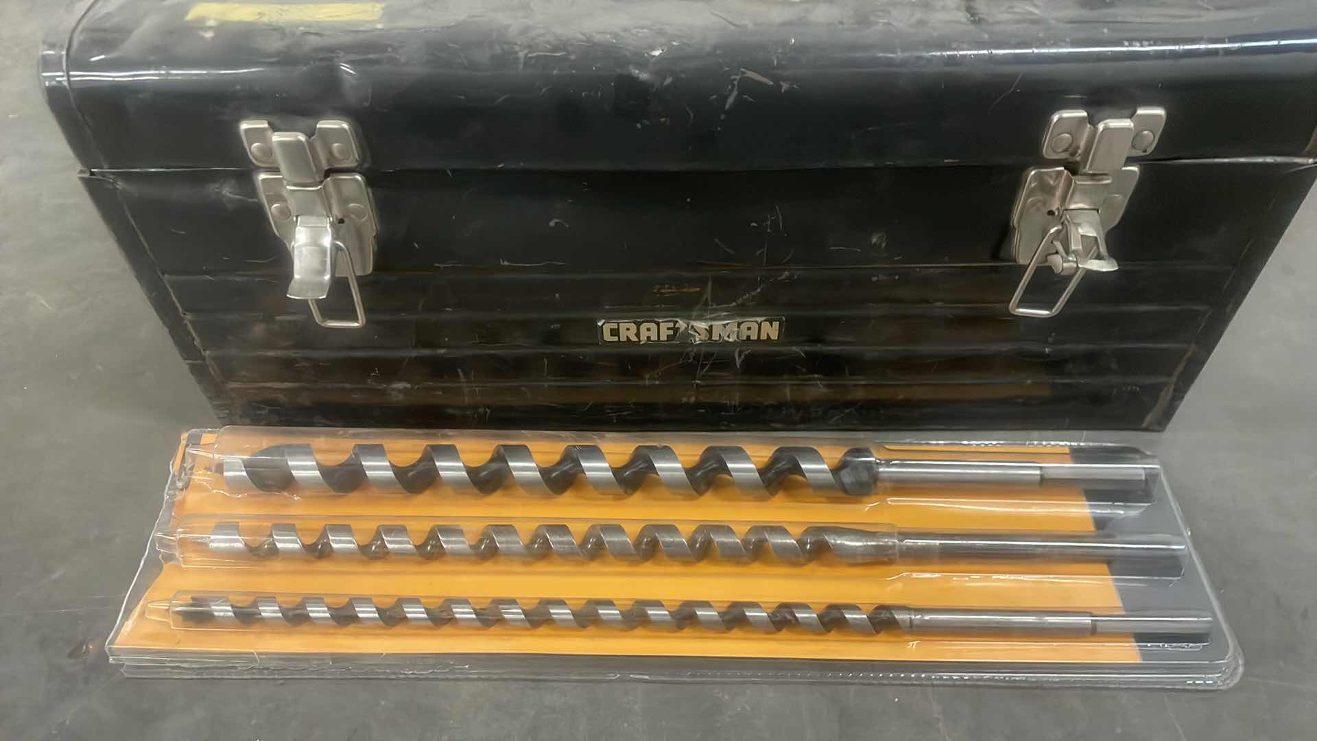Photo 1 of CRAFTSMAN TOOL BOX WITH AUGER BITS