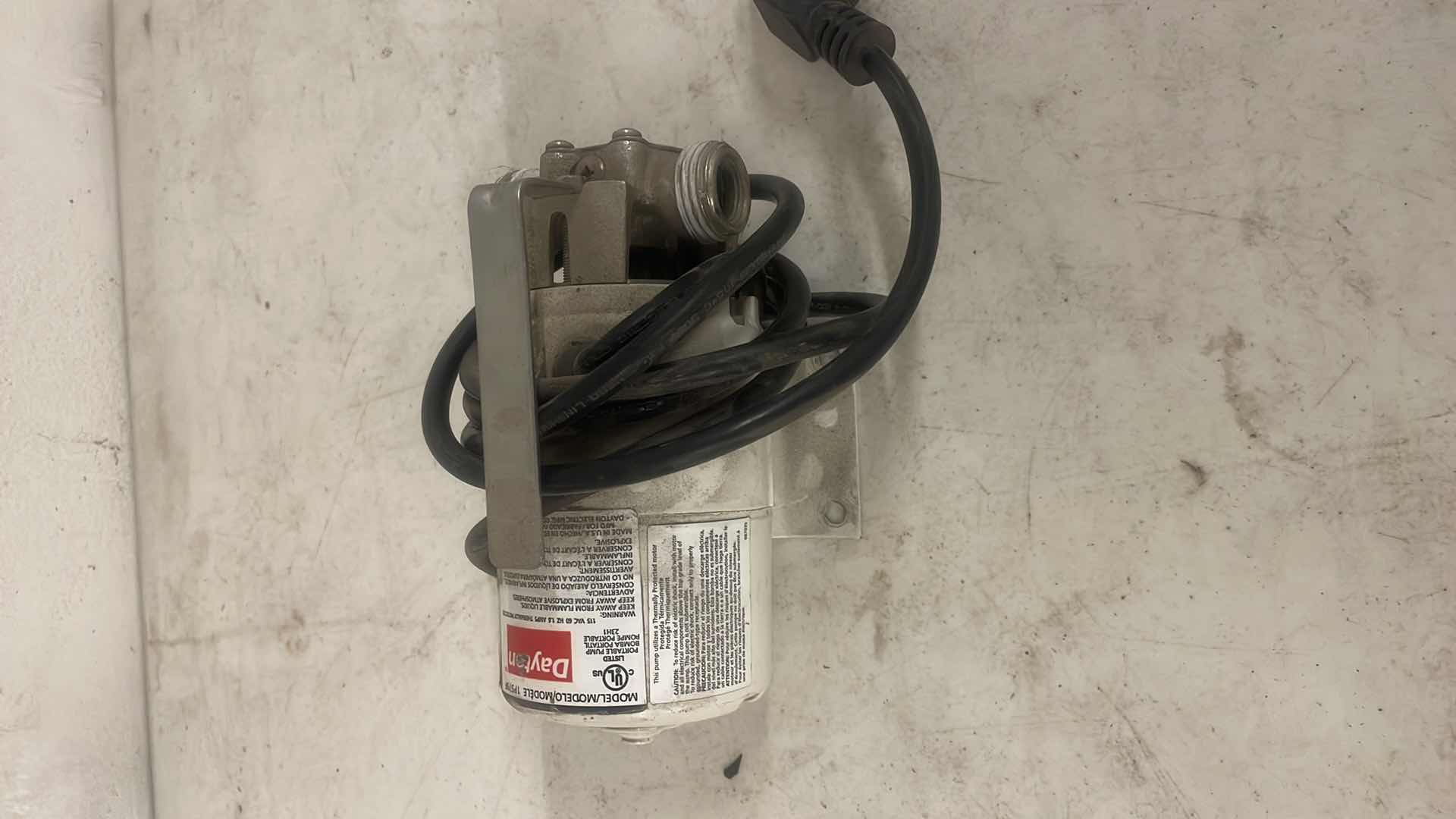 Photo 3 of DAYTON PORTABLE PUMP MODEL 1P579F
