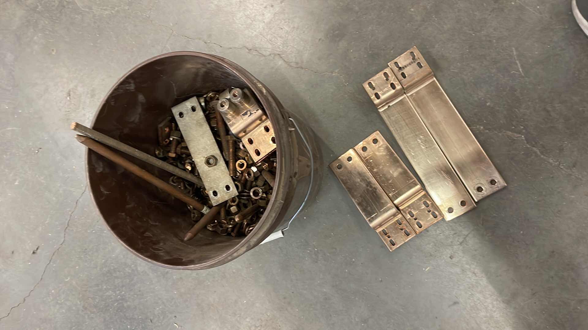 Photo 2 of BRASS & COPPER BUCKET