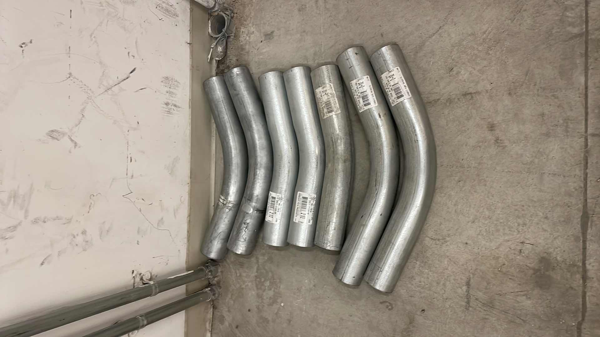 Photo 1 of 2-1/2” EMT VARIETY OF SWEEPS 
4-45 ELBOW
3-22-1/2 ELBOWS