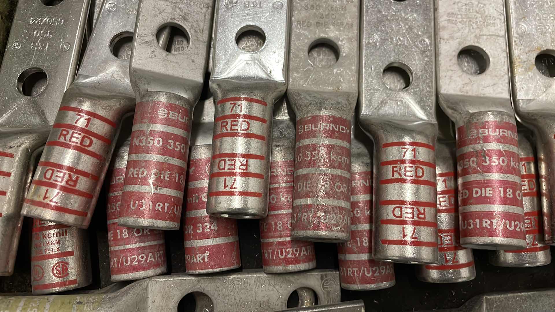 Photo 6 of CART WITH CONTENTS ALUMINUM AND COPPER PLATED LUGS SPLICES