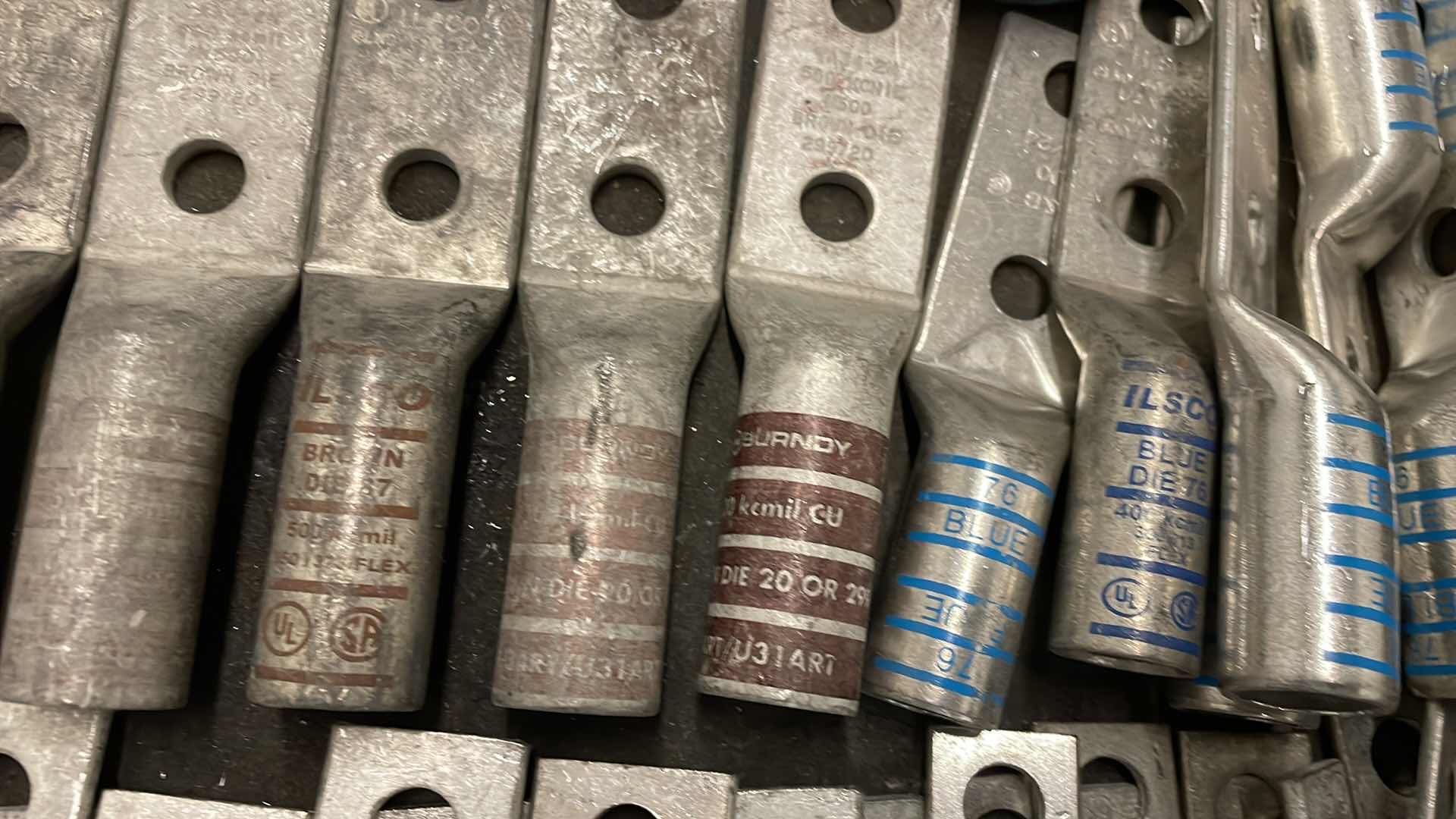 Photo 8 of CART WITH CONTENTS ALUMINUM AND COPPER PLATED LUGS SPLICES