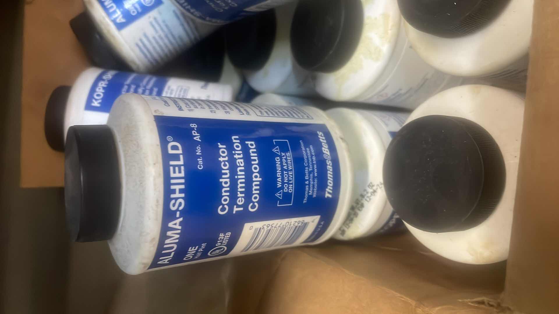 Photo 5 of ANGLED WOOD CABINET 13”-20” x 32” x 84 CONTENTS INCLUDED