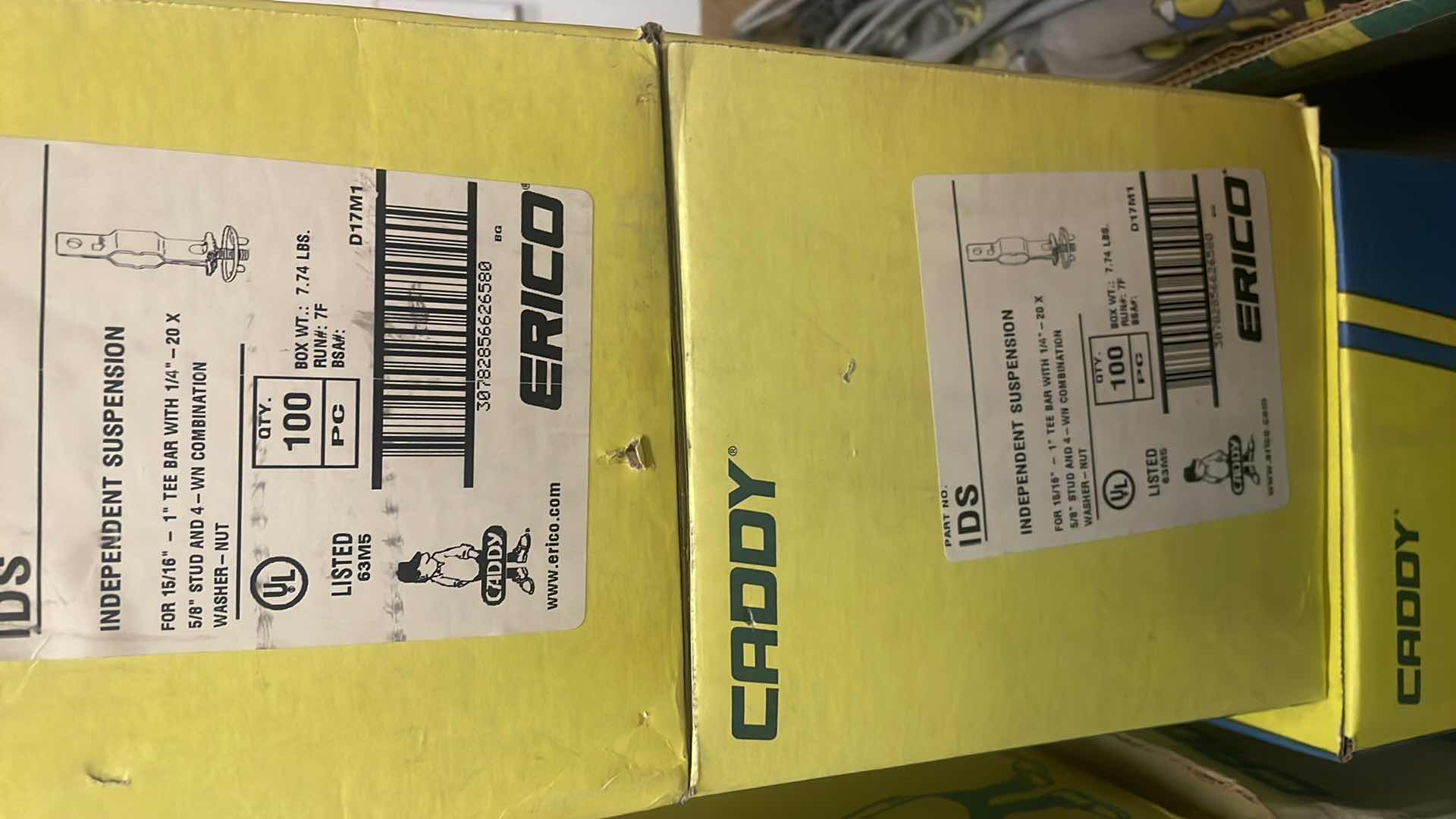 Photo 6 of ERICO CADDY STRAPS SUSPENSION CLIPS CONDUIT CLIPS TEE BAR HANGERS